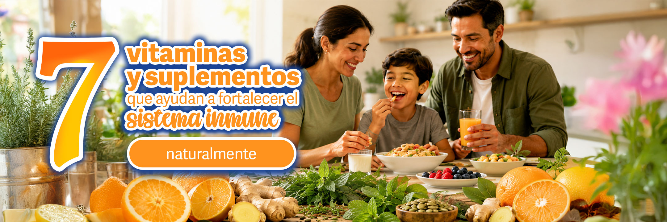 7 vitaminas y suplementos que ayudan a fortalecer el sistema inmune naturalmente.