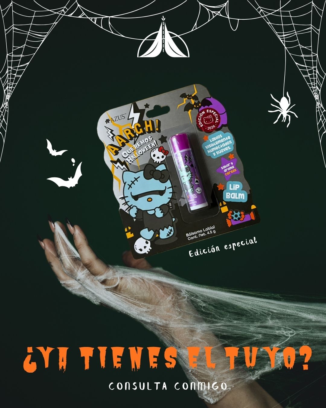 Lip Balm Azu´s Kitty Frankenstein Cereza 4.5 g