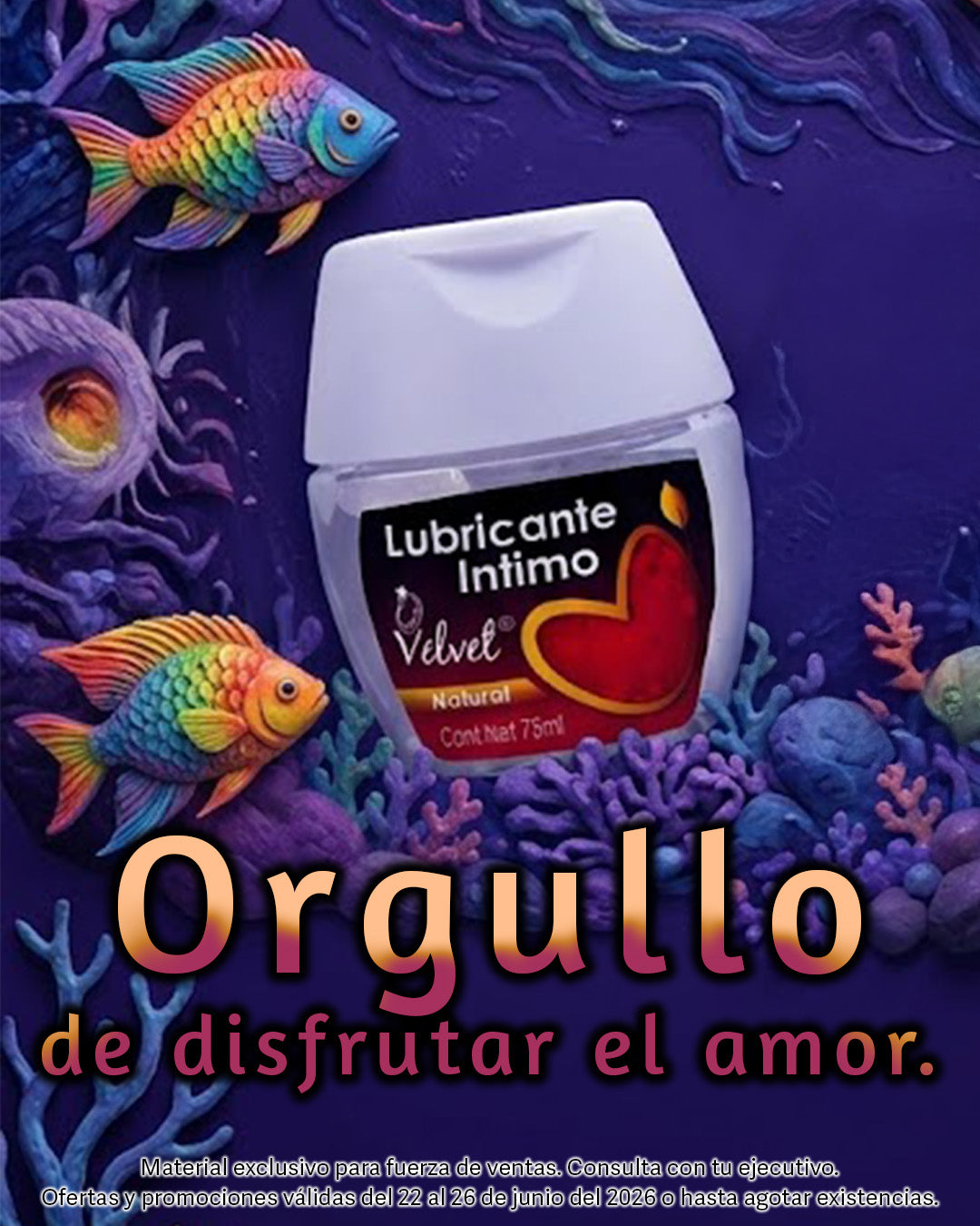 Lubricante íntimo natural Velvet 75 ml