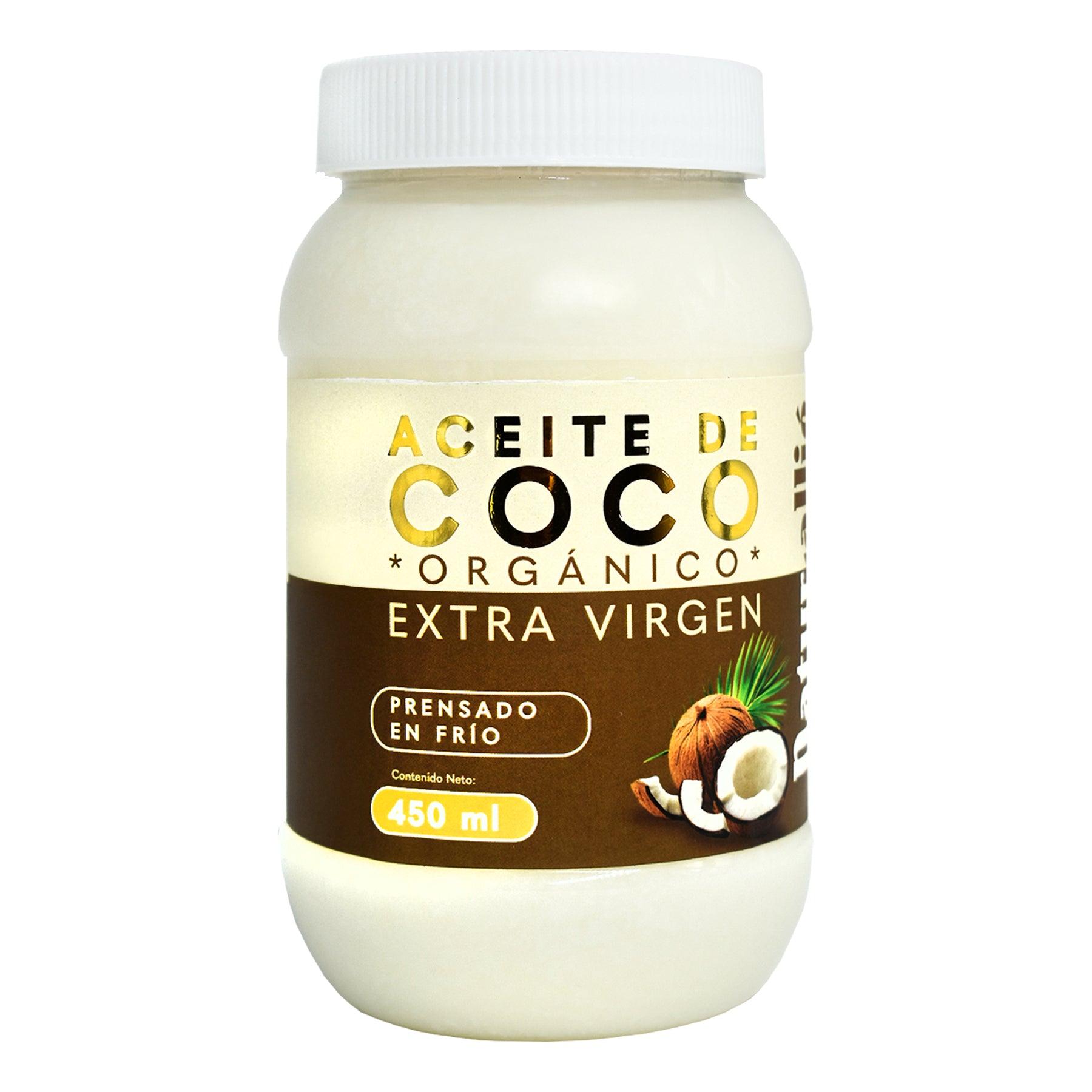 Aceite De Coco Orgánico Extra Virgen - 16 Oz - Natural Virgin Coconut Oil For Hair, Skin & Cooking