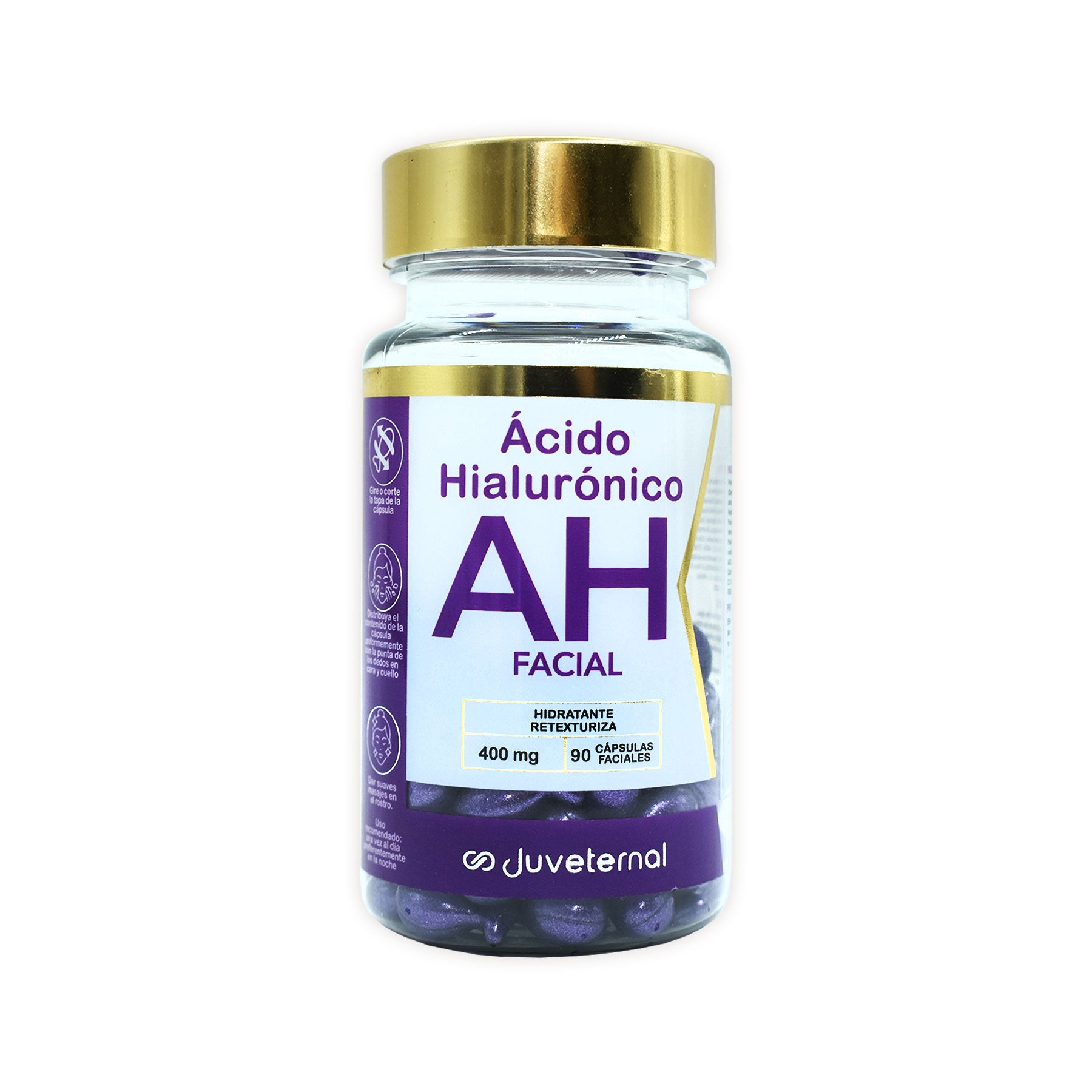 Ácido Hialurónico Facial Juveternal 90 caps
