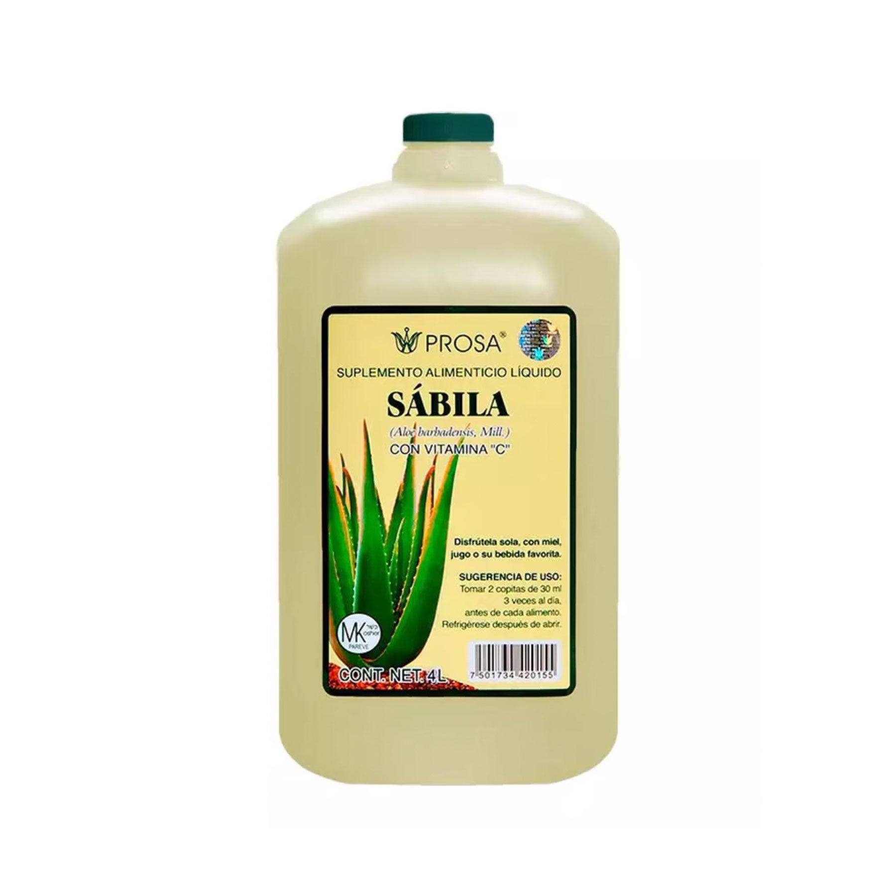Bebida de Sábila Prosa 4 Lt