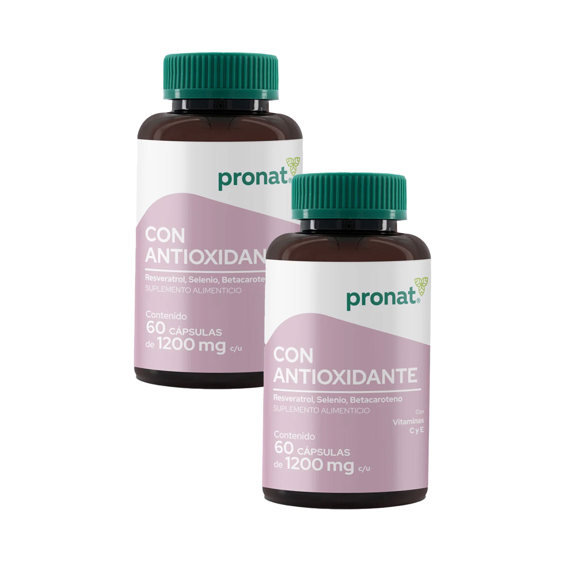Con Antioxidante (Resveratrol)  2X1 Pronat 60 caps