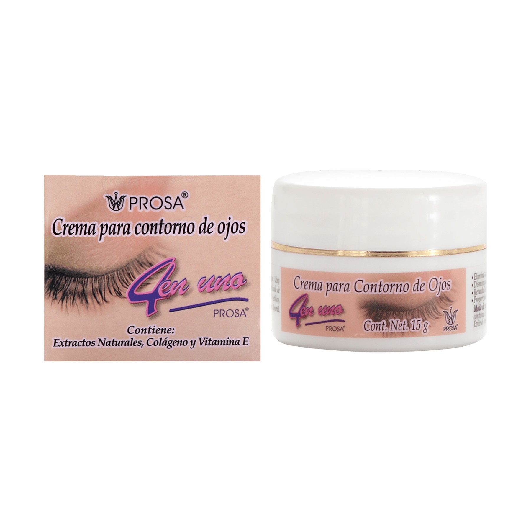 Crema 4 en 1 Contorno de Ojos Prosa 15 gr