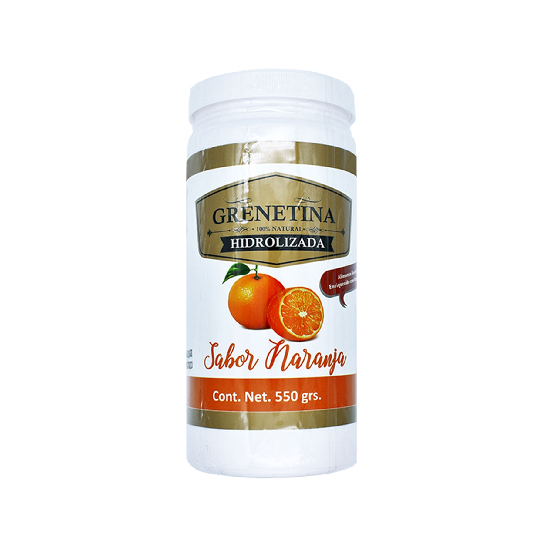 Grenetina Hidrolizada Pretty Bee Naranja 550 gr