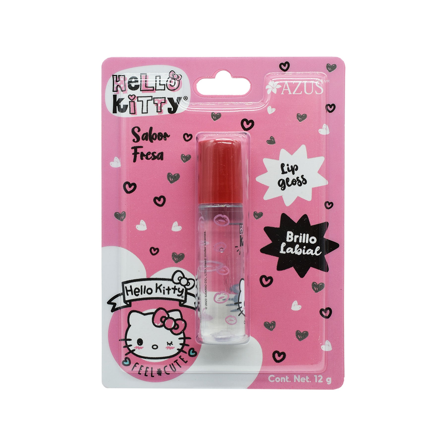 Lip Gloss Fresa Hello Kitty Azu´s 12 gr