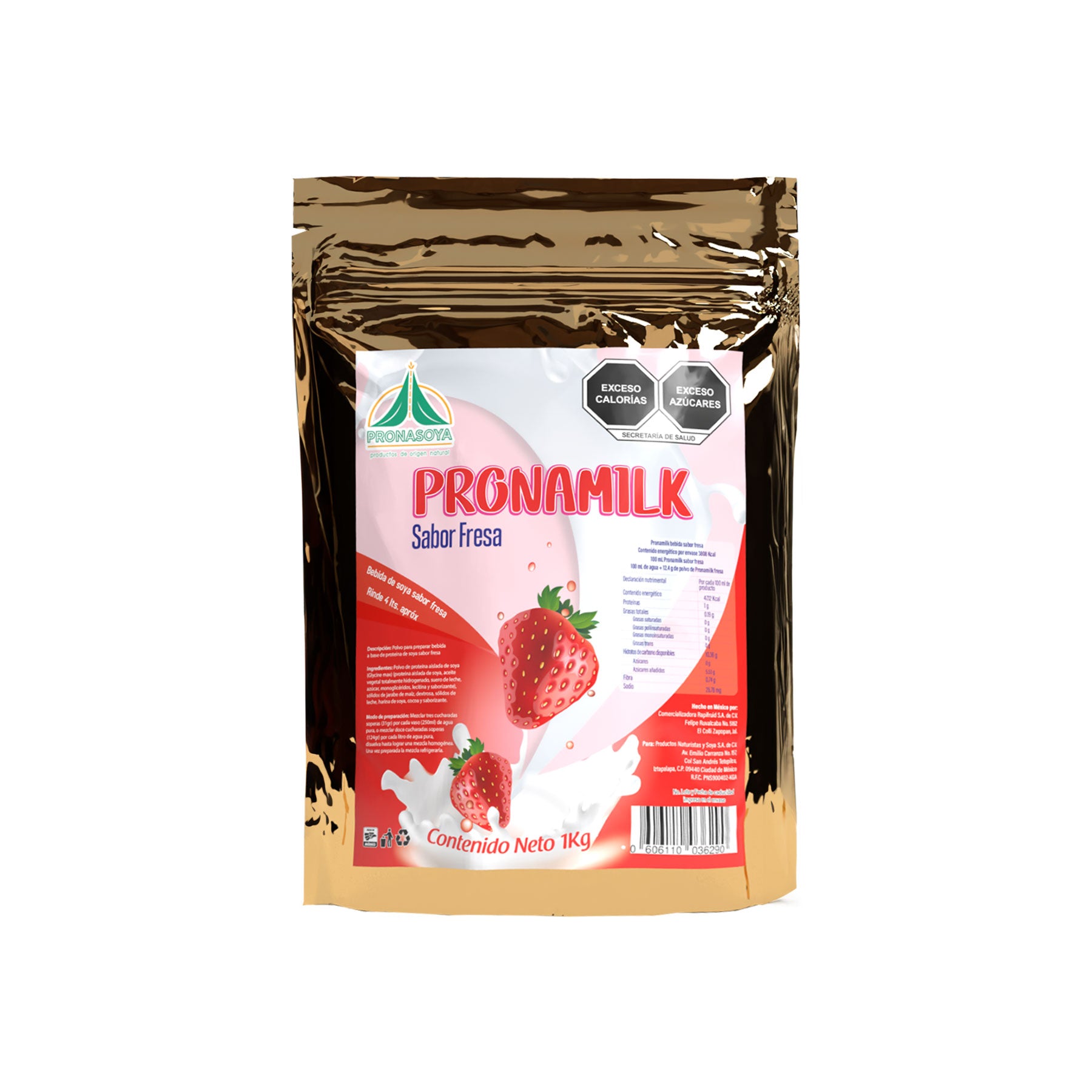Pronamilk Sabor Fresa PRONASOYA 1 kg
