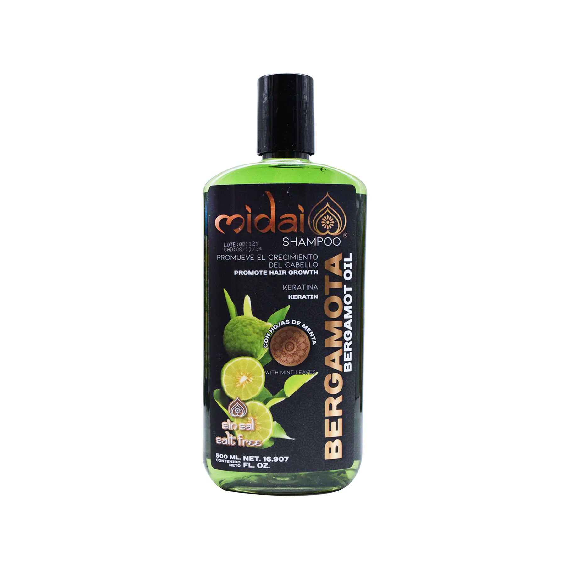 Shampoo Bergamota Midai 500 ml