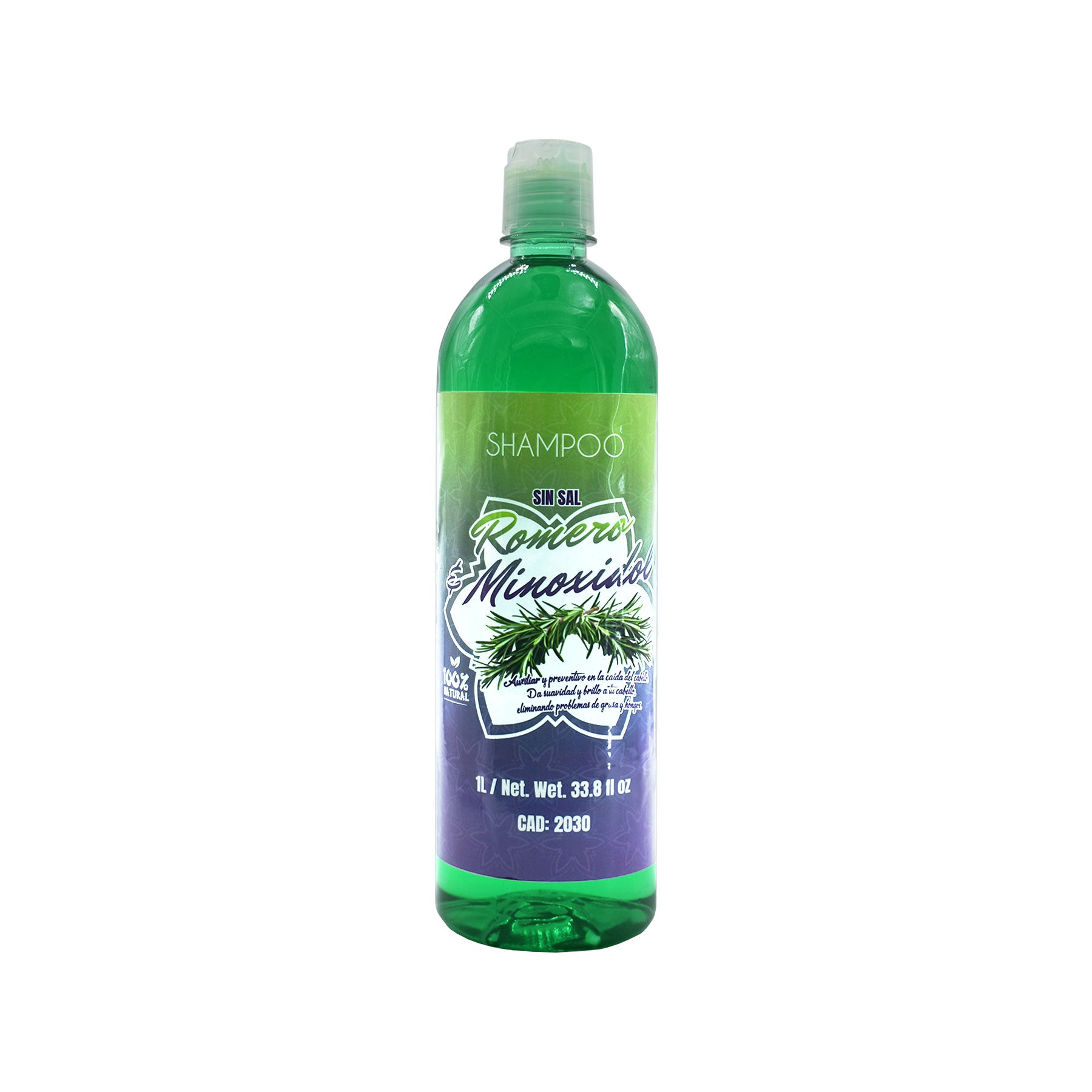Shampoo Romero con Minoxidil Fuerza Natural 1 Lt