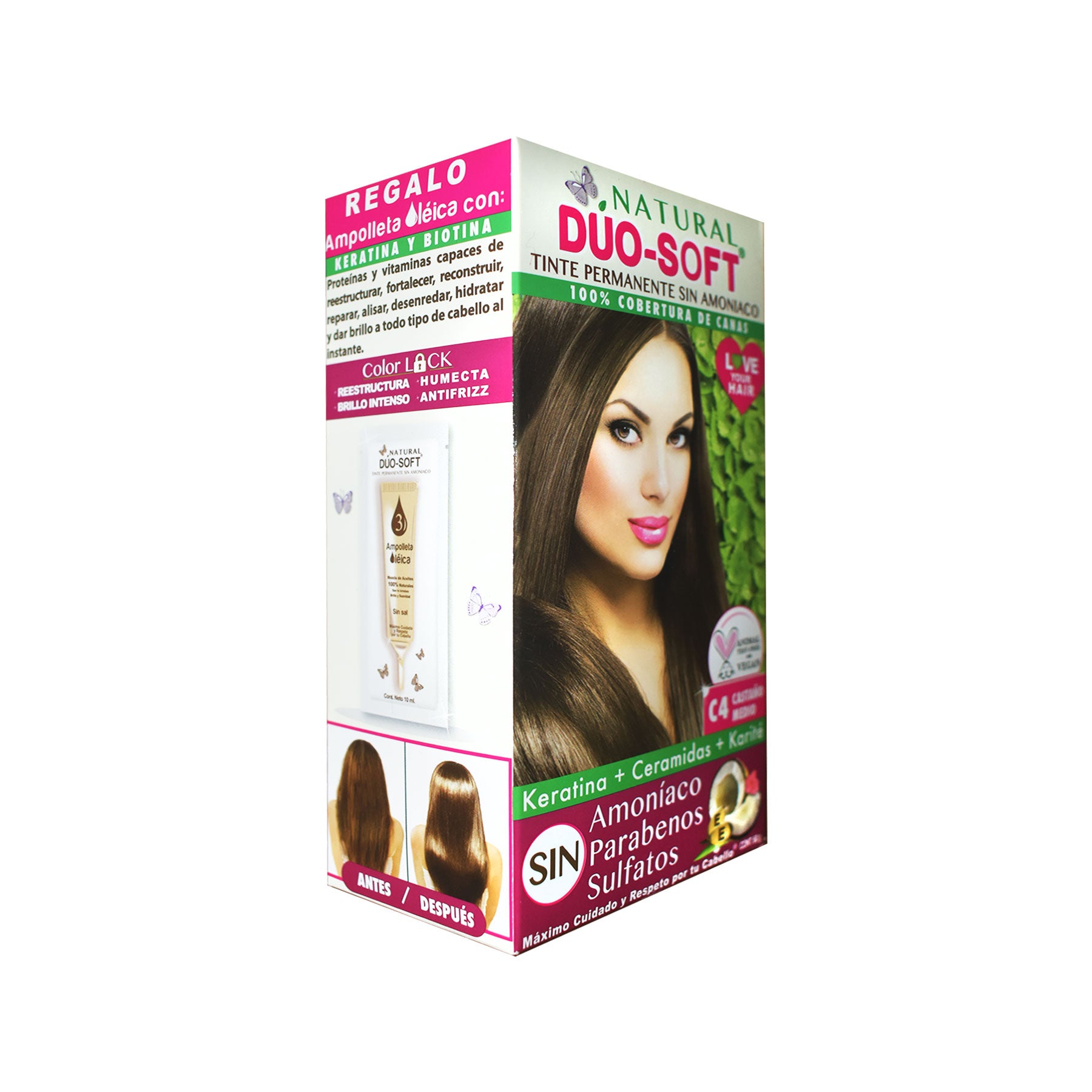 Tinte Castaño Medio C4 Duo Soft 60 gr