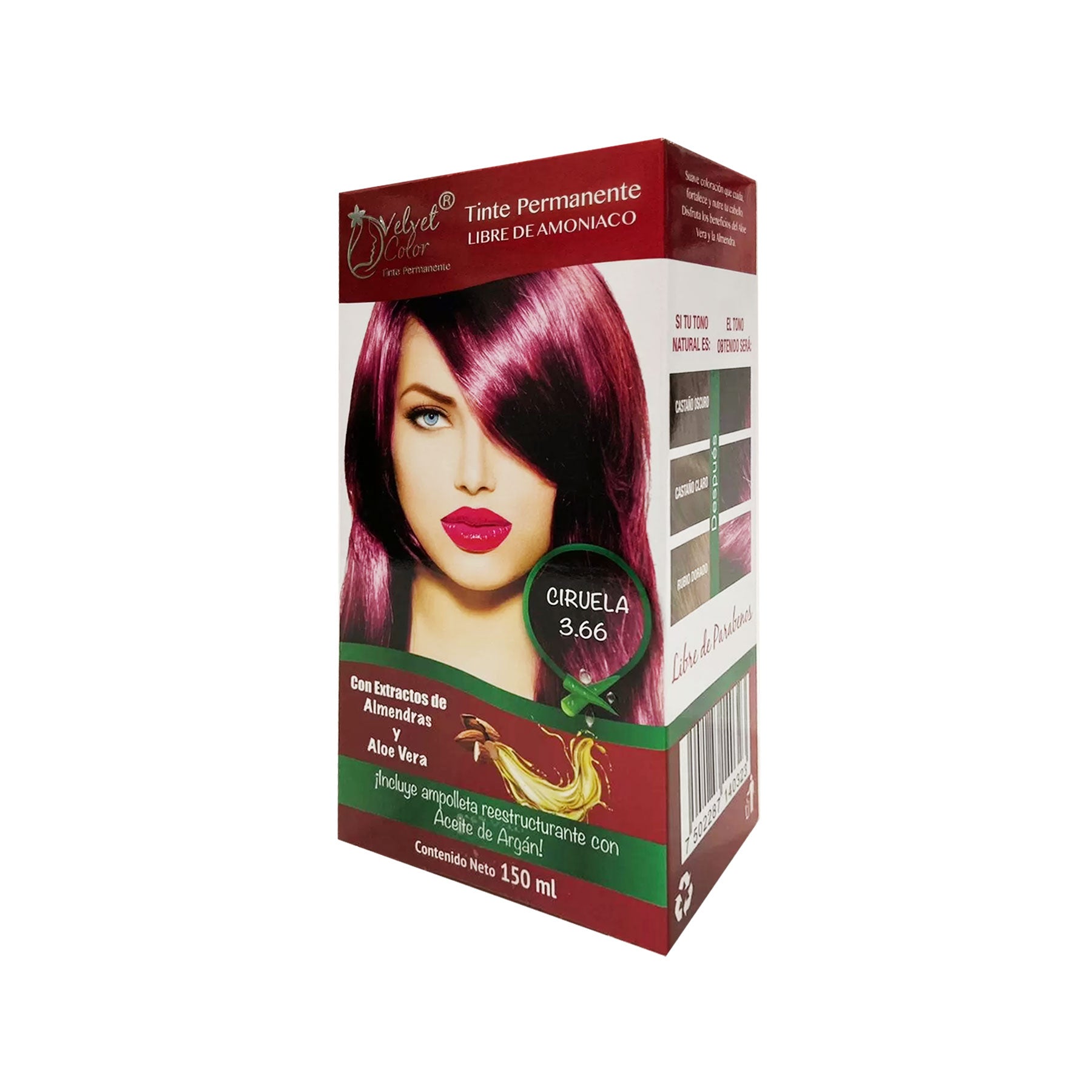 Tinte Permanente Ciruela 3.66 Velvet 150 ml