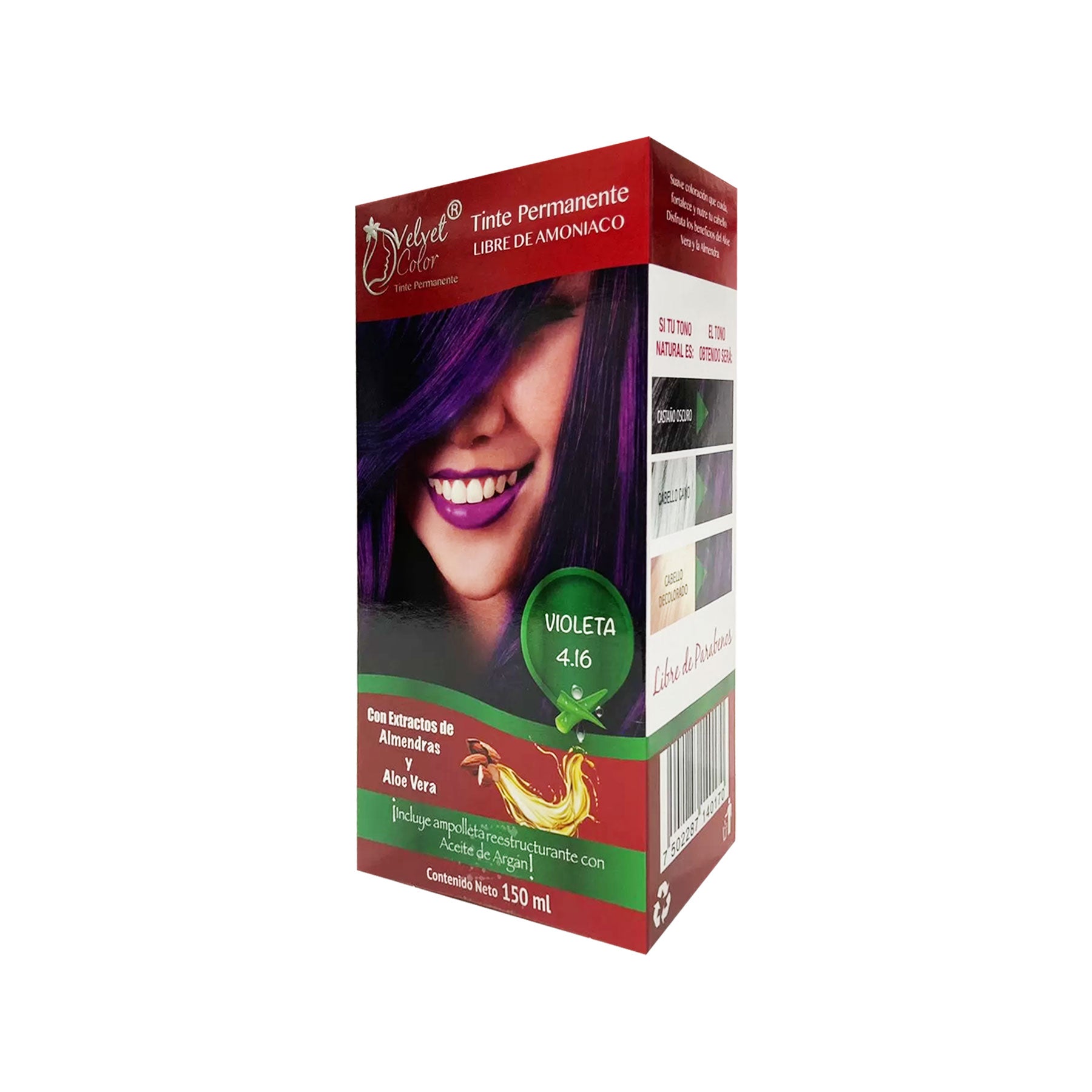 Tinte Permanente Violeta 4.16 Velvet 150 ml