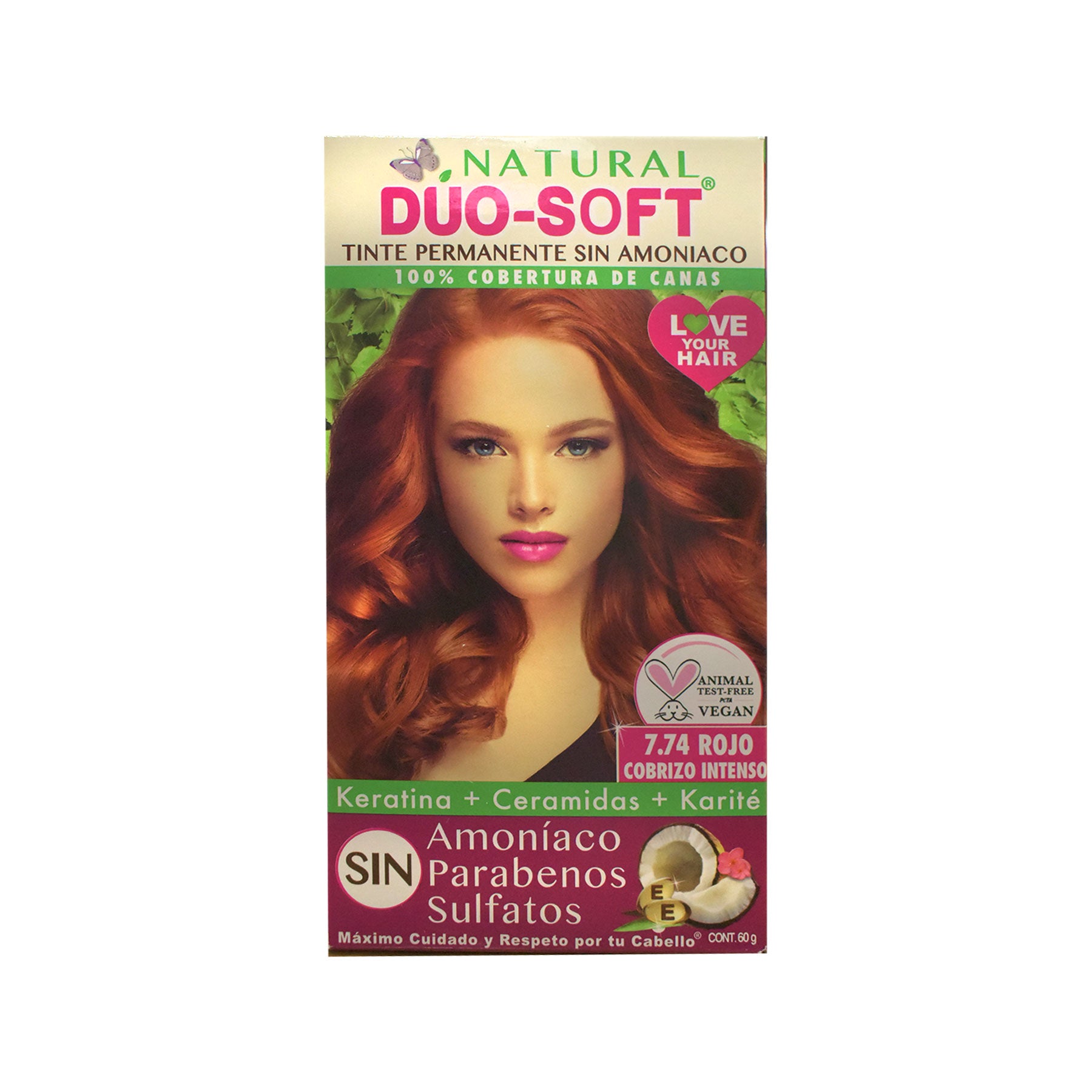 Tinte Rojo Cobrizo Intenso 7.74 Duo Soft 60 gr