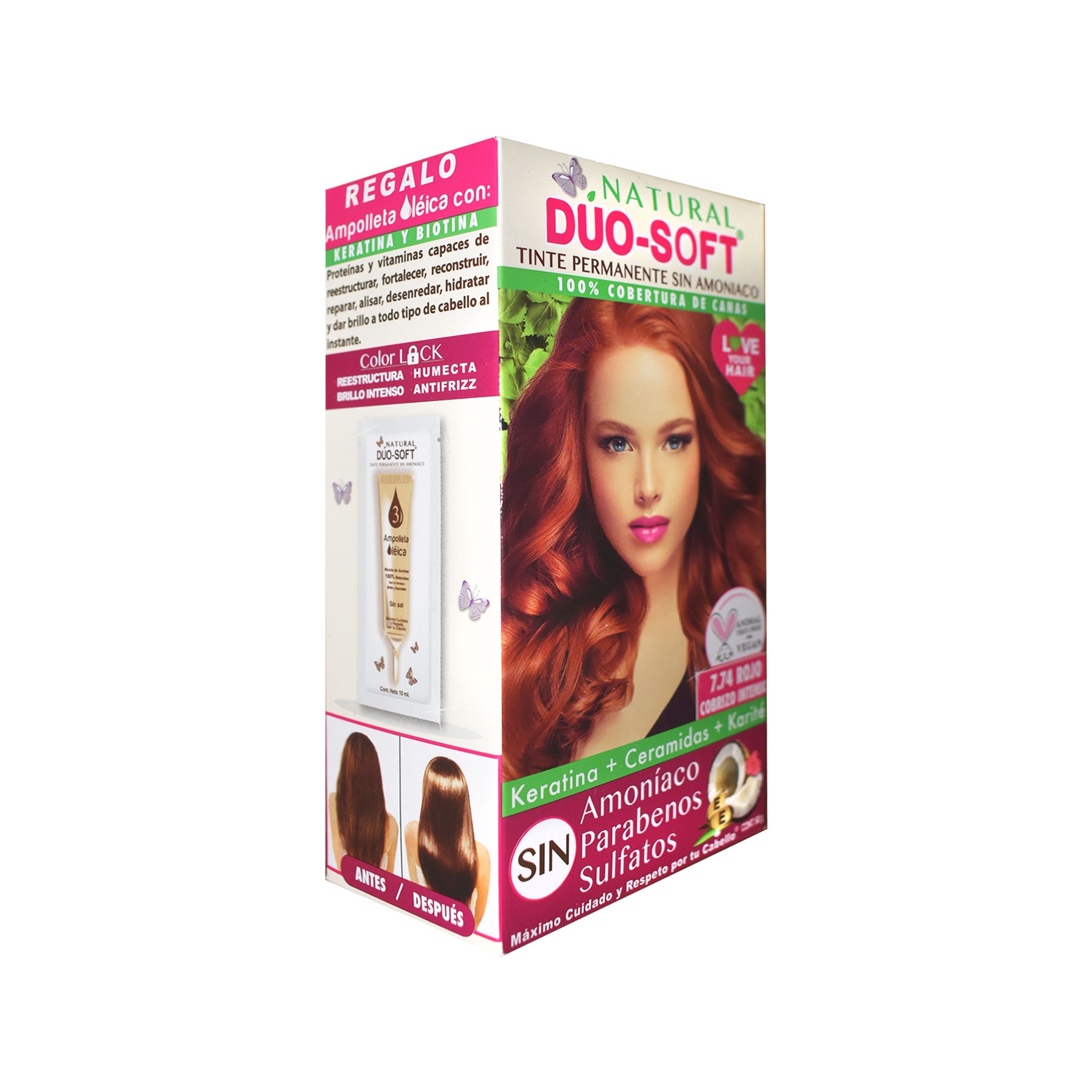 Tinte Rojo Cobrizo Intenso 7.74 Duo Soft 60 gr