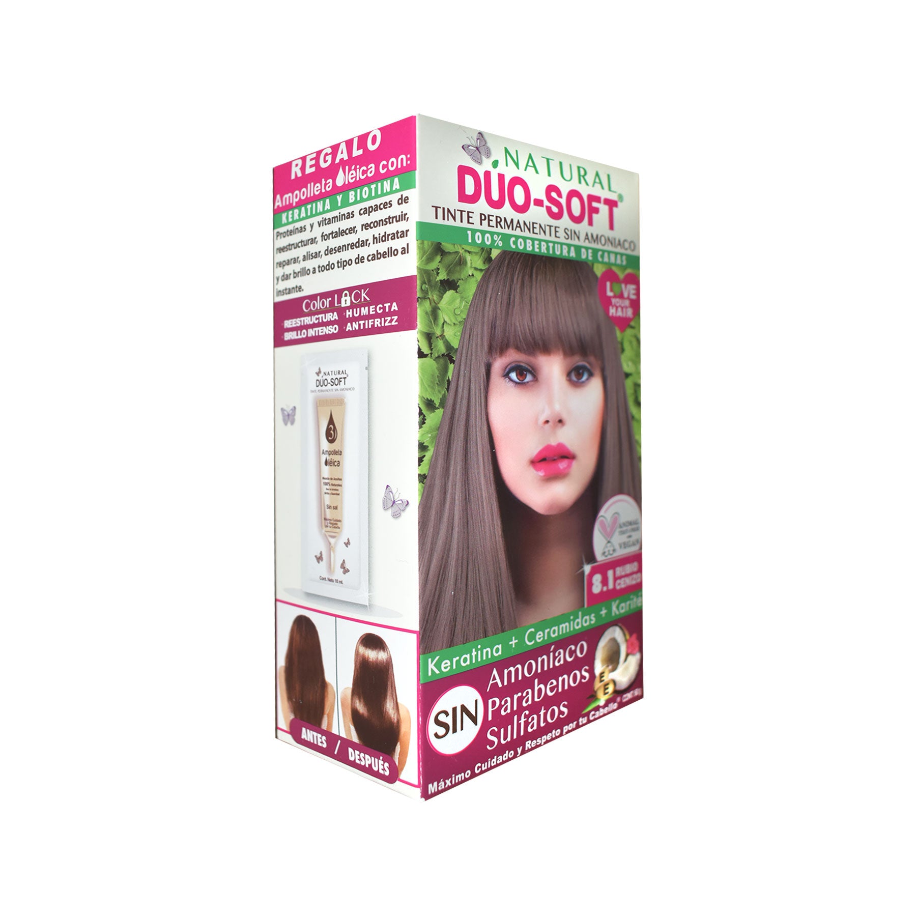 Tinte Rubio Cenizo 8.1 Duo Soft 60 gr