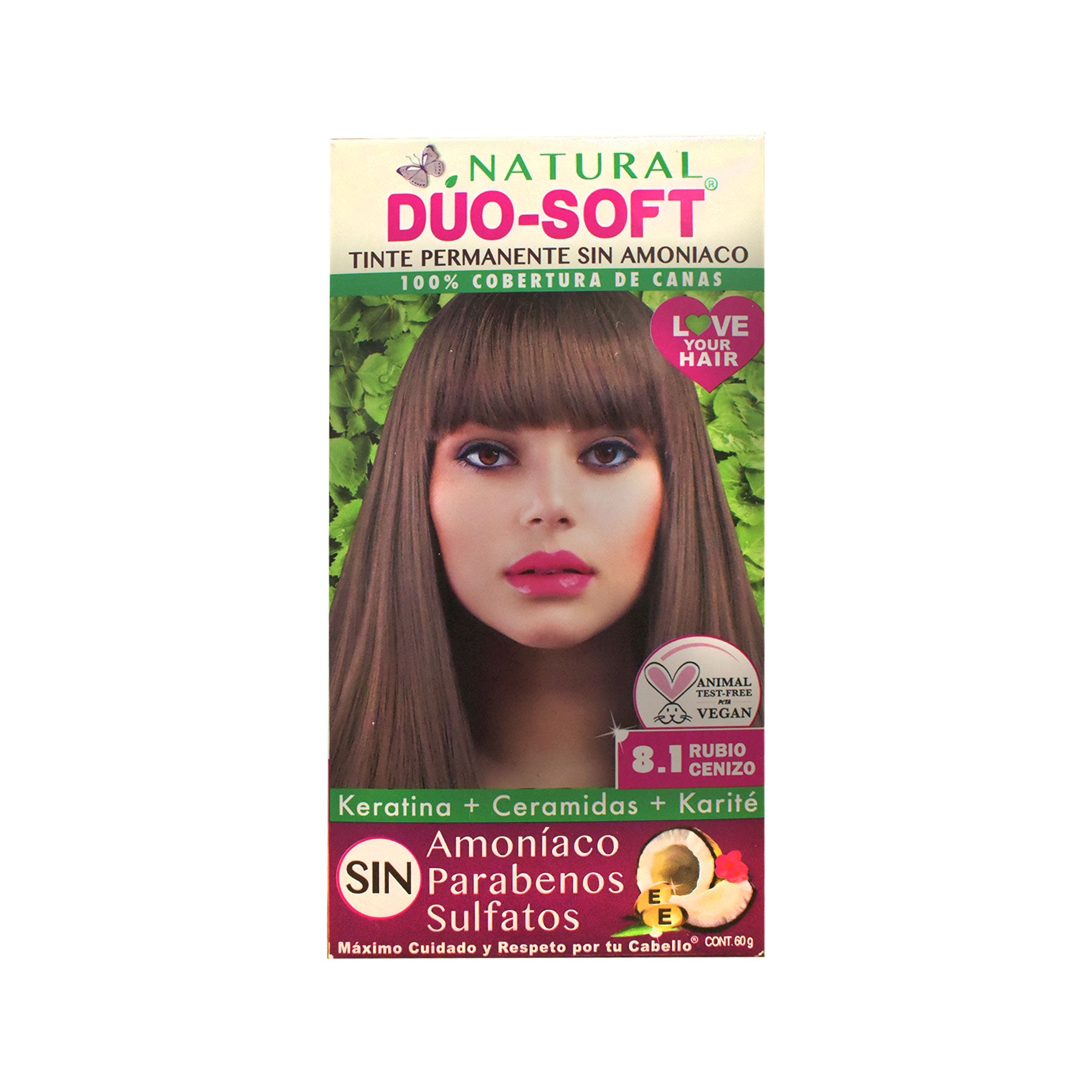 Tinte Rubio Cenizo 8.1 Duo Soft 60 gr