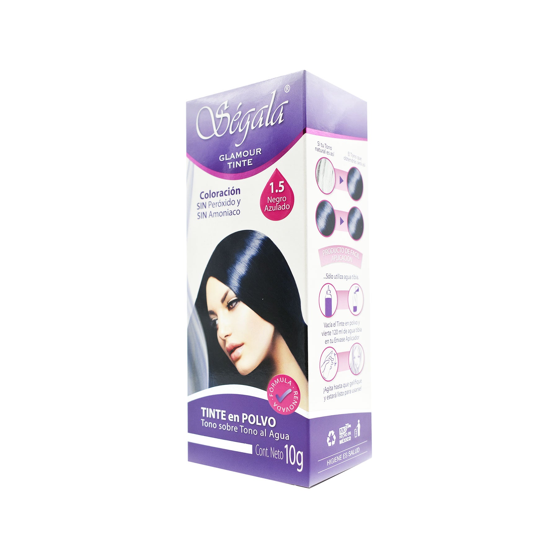 Tinte en polvo Negro Azulado 1.5 Ségala 10 gr