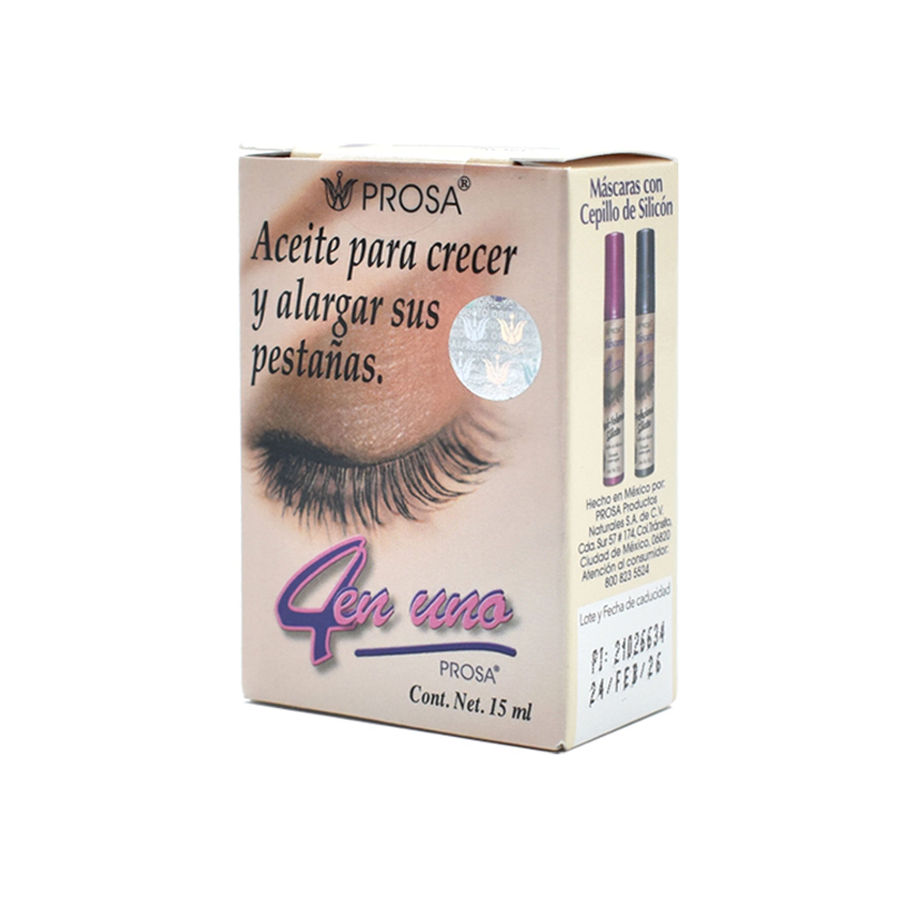 Aceite 4 en 1 para Pestañas Prosa 15ml