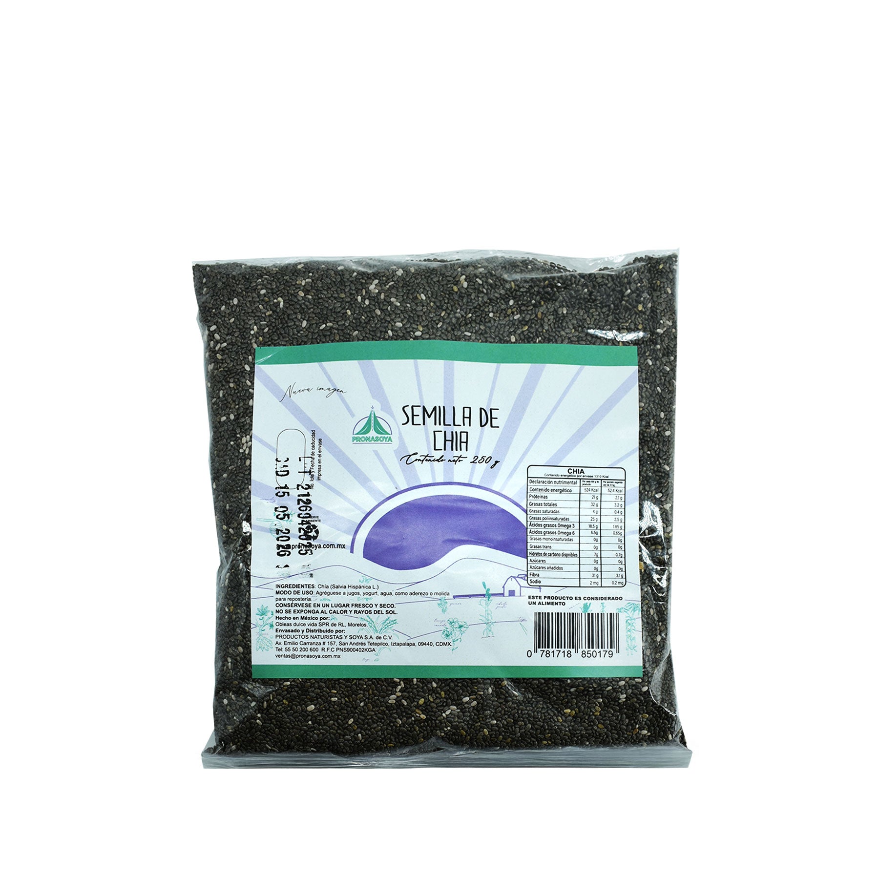 Semilla de Chía PRONASOYA Bolsa 250 gr