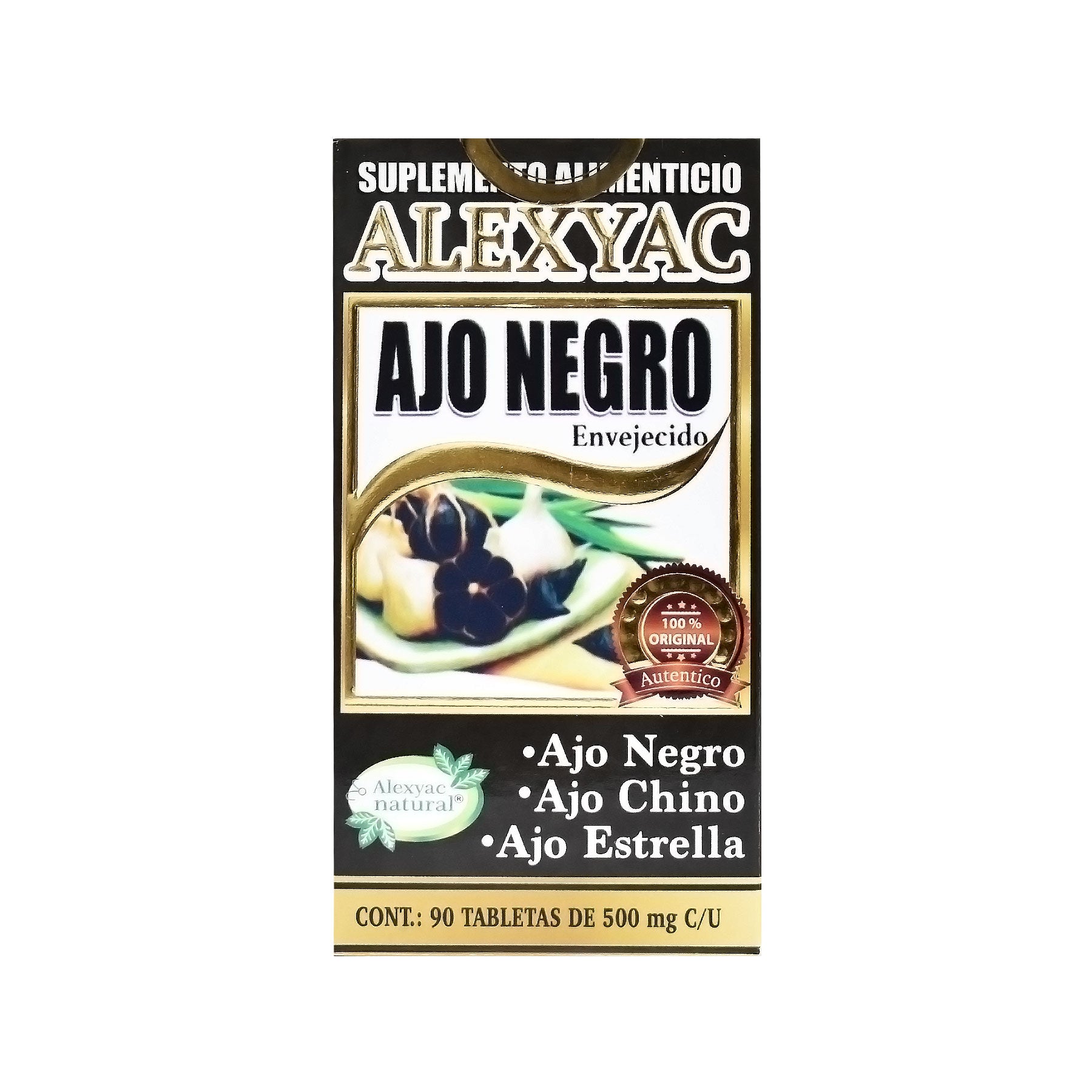 Ajo Negro Envejecido Alexyac 90 tabs