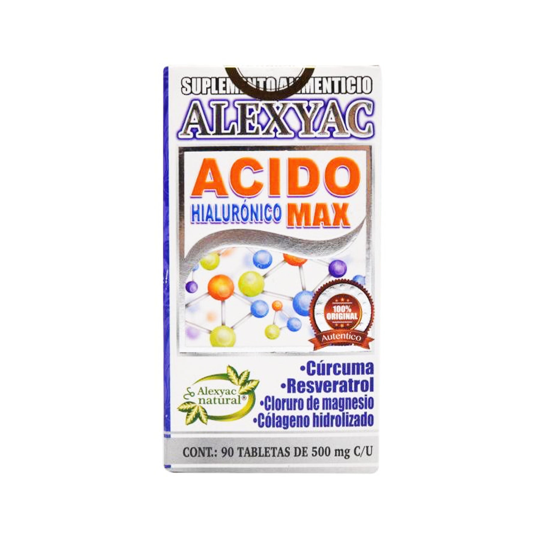 Ácido Hialurónico Alexyac 90 tabs