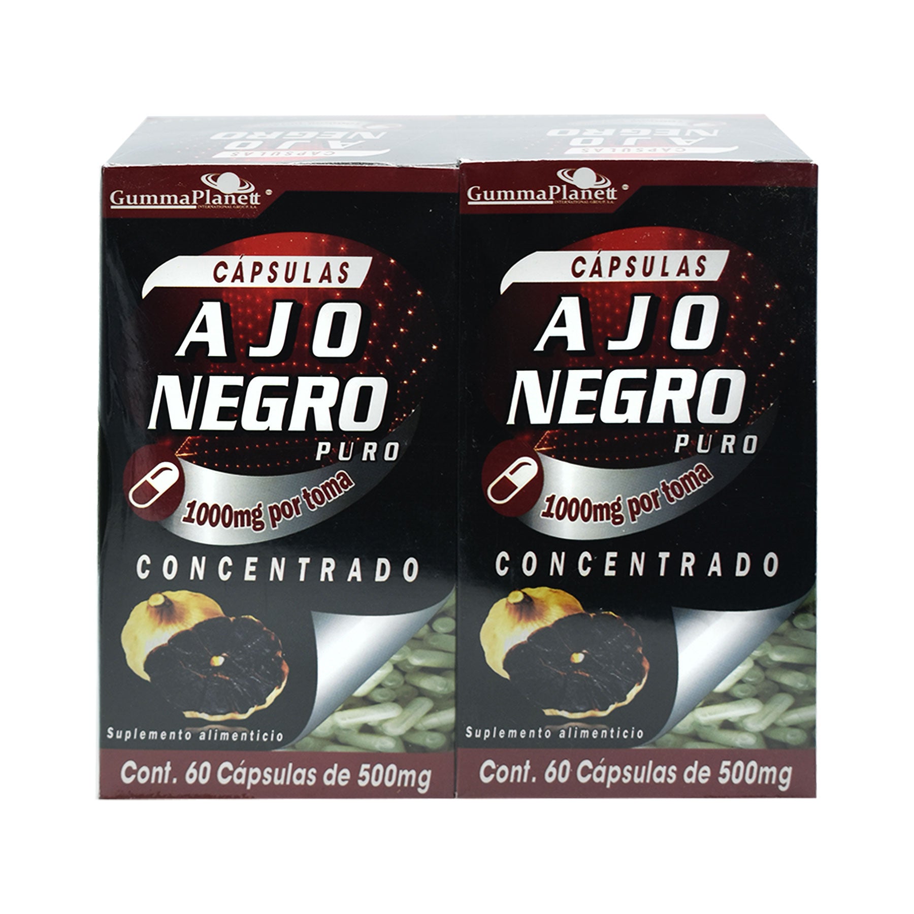 Ajo Negro Gumma Planett 2x1 60 cap