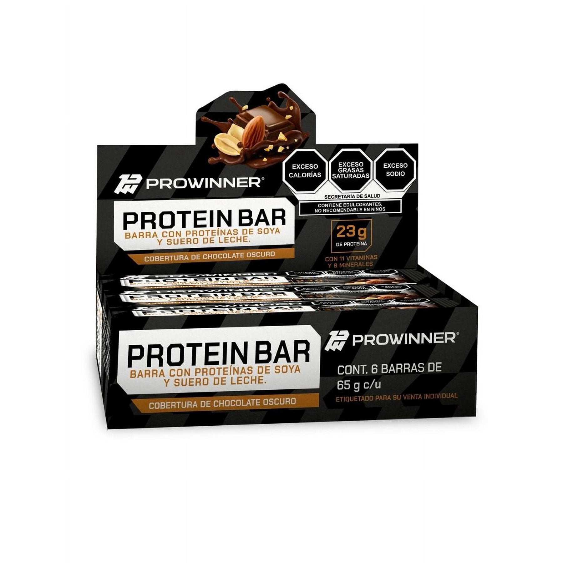 Barra Nutritiva Proteín Bar Prowinner caja con 6 barras