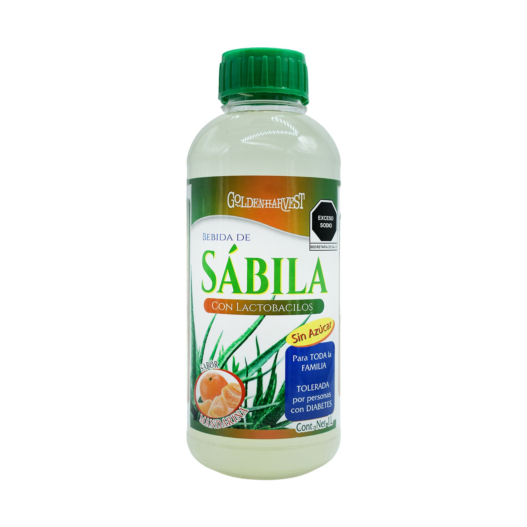 Bebida Sábila y Mandarina Golden Harvest 1 Lt