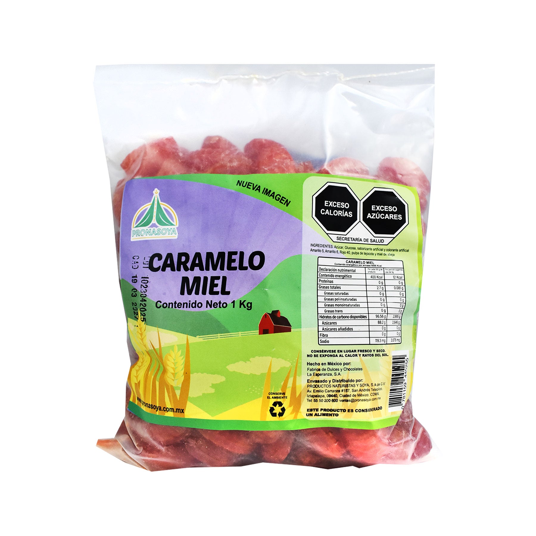 Caramelo Sabor Miel PRONASOYA 1 kg