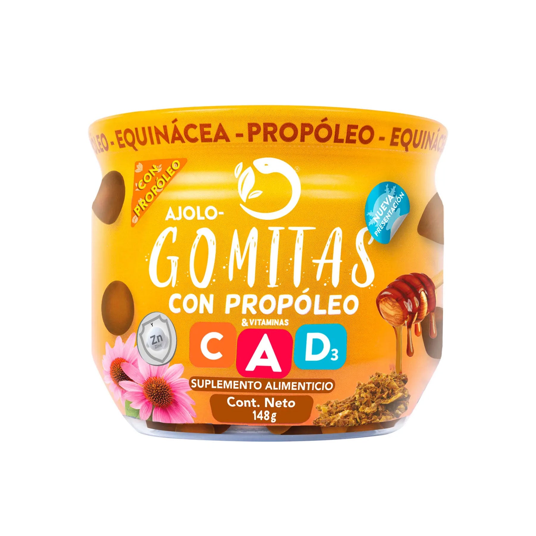 Gomitas Propóleo+Equinácea Ajolotius 148 gr