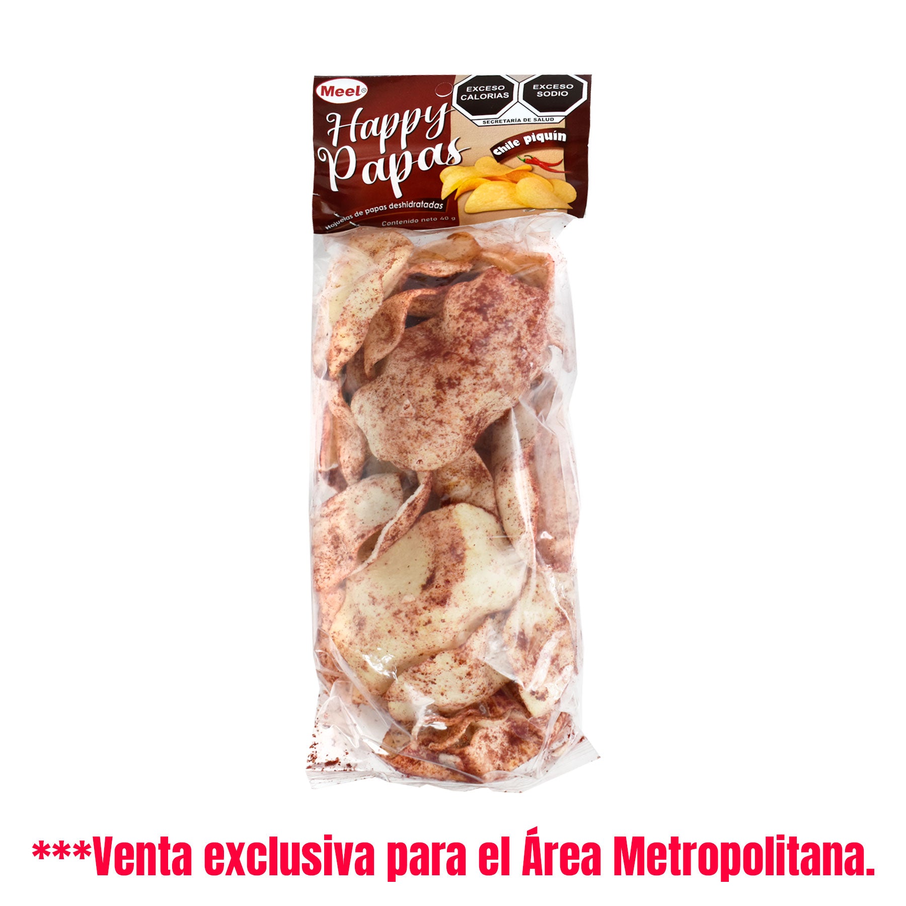 Golazo Pack  de Hojas de Papa Deshidratada Sabores Varios Meel Happy 40 g