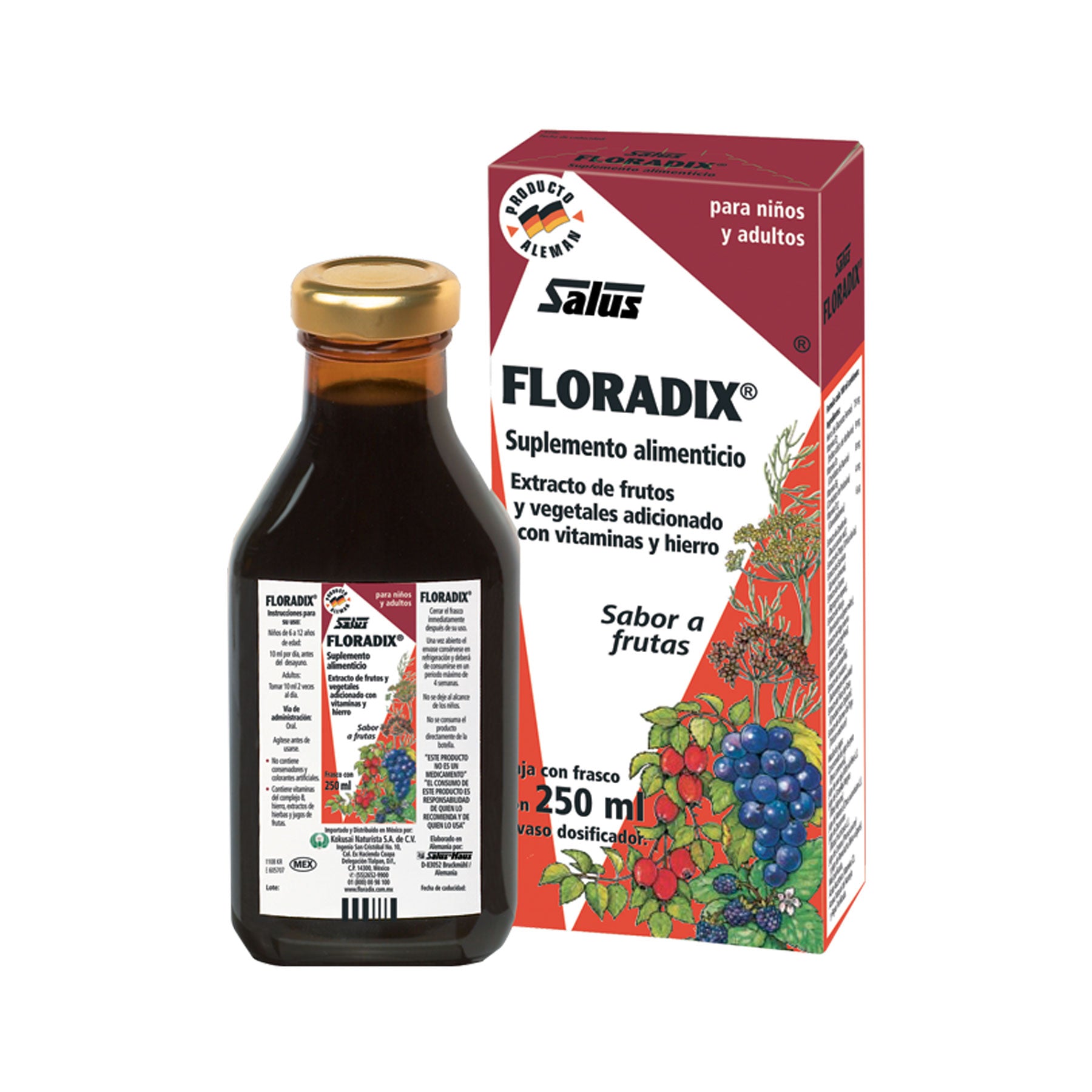 Jarabe Floradix de Frutas Saulus 250 ml