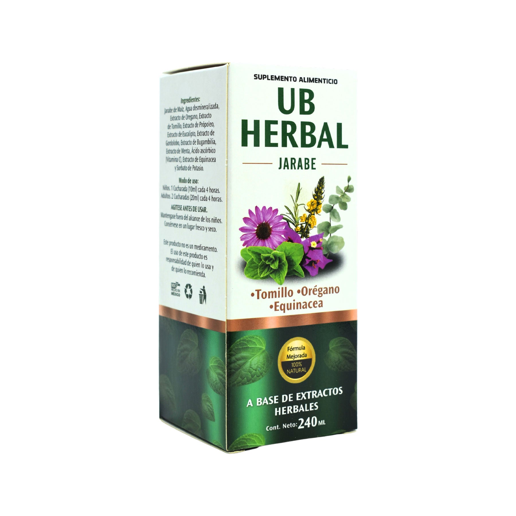 Jarabe Herbal UB Natural 240 ml