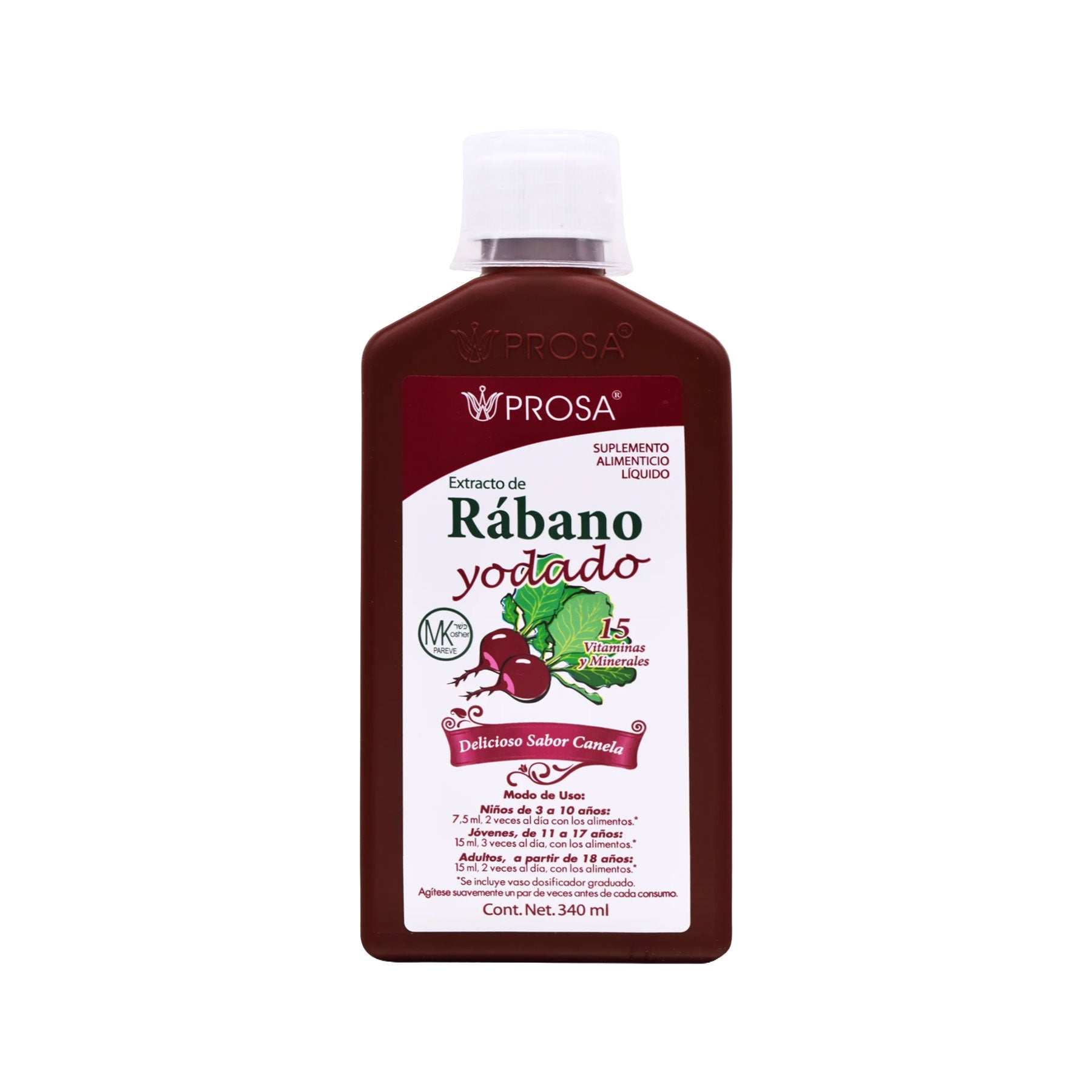Jarabe de Rábano Prosa 340 ml