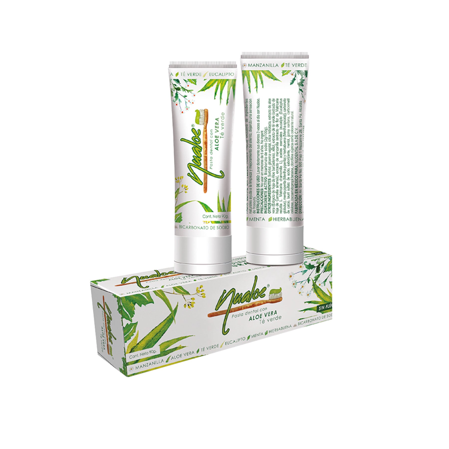 Pasta Dental con Aloe Vera Nualoe 90 gr