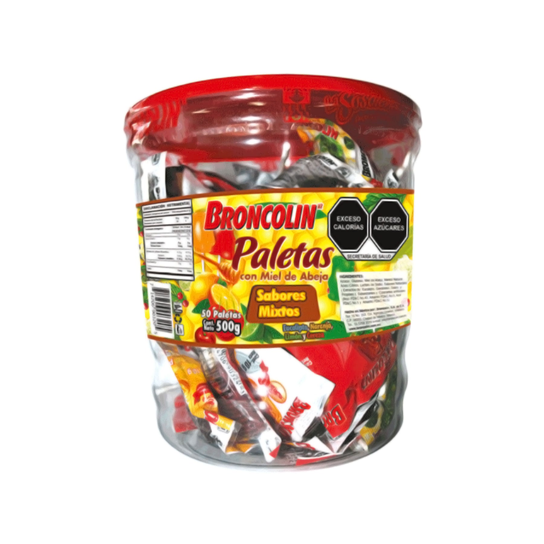 Paletas Broncolin Vitrolero Mixto 50 pz