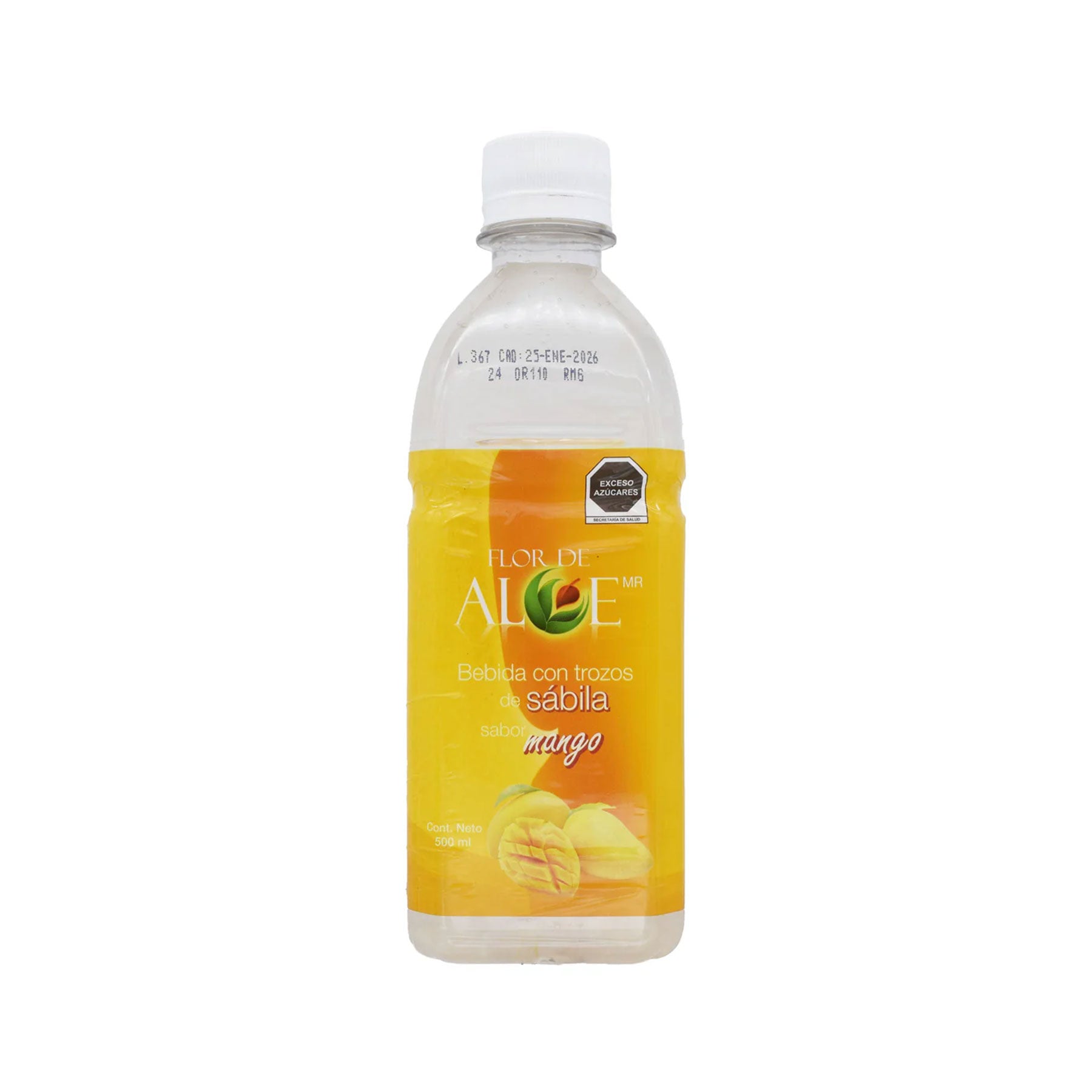 Pulpa de Sábila Sabor Mango Flor de Aloe 500 ml