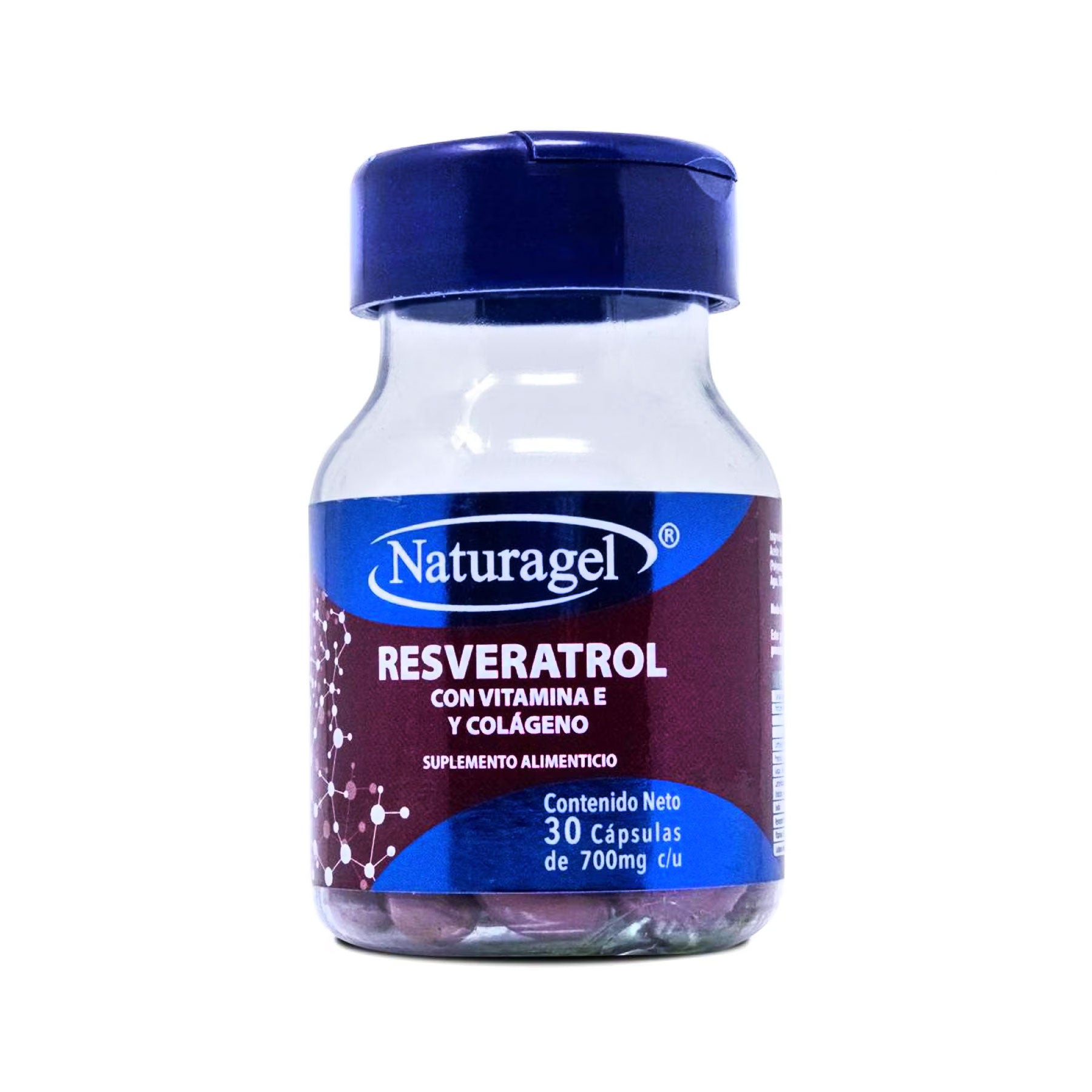 Resveratrol con Vitamina E y Colágeno Naturagel 30 caps