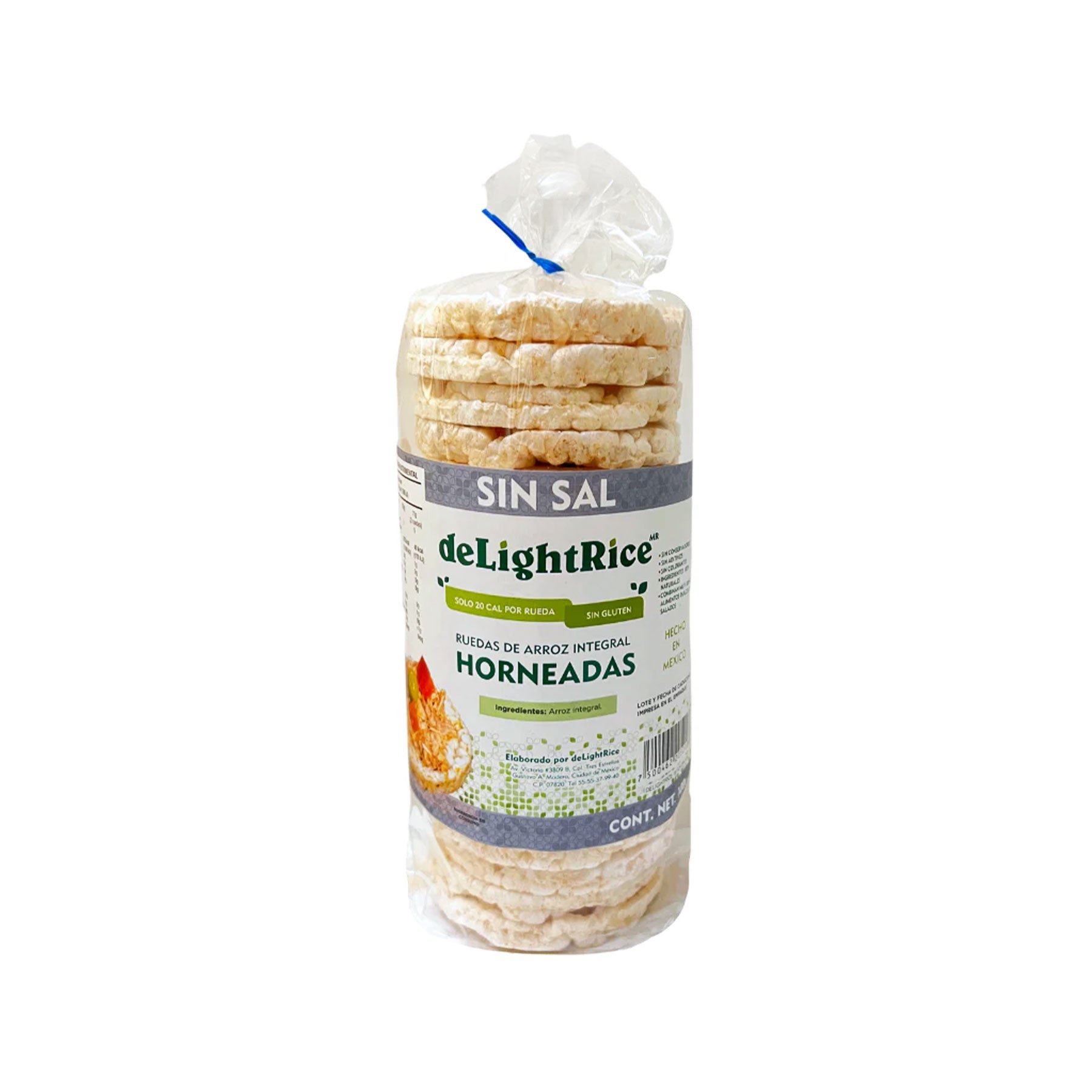 Ruedas de Arroz Integral Sin Sal deLightRice 100 gr