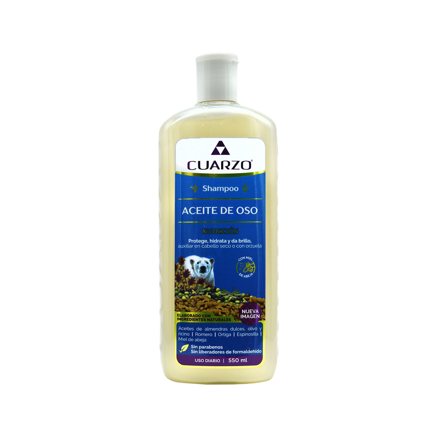 Shampoo Aceite de Oso Cuarzo 550 ml