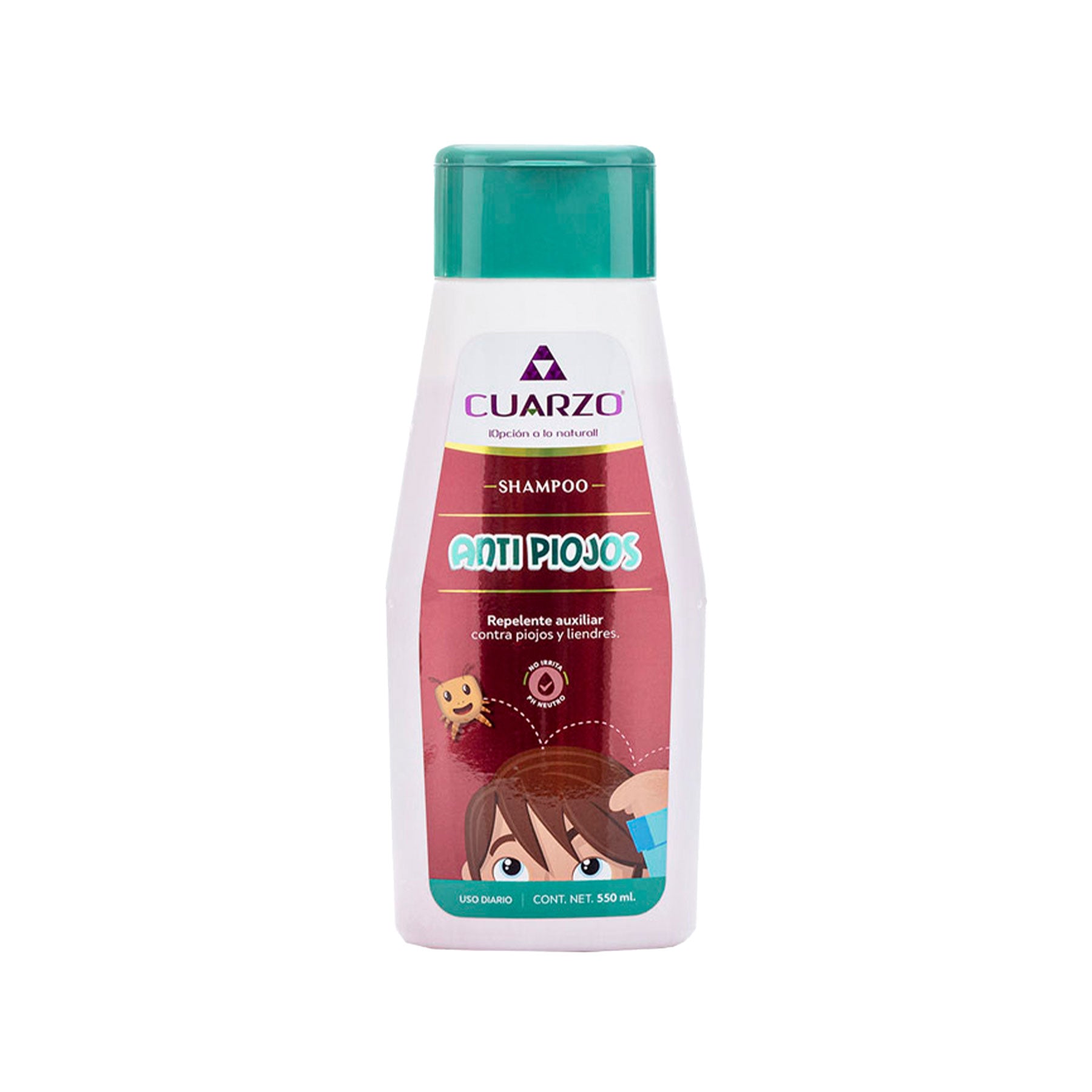 Shampoo AntiPiojos Cuarzo 550 ml