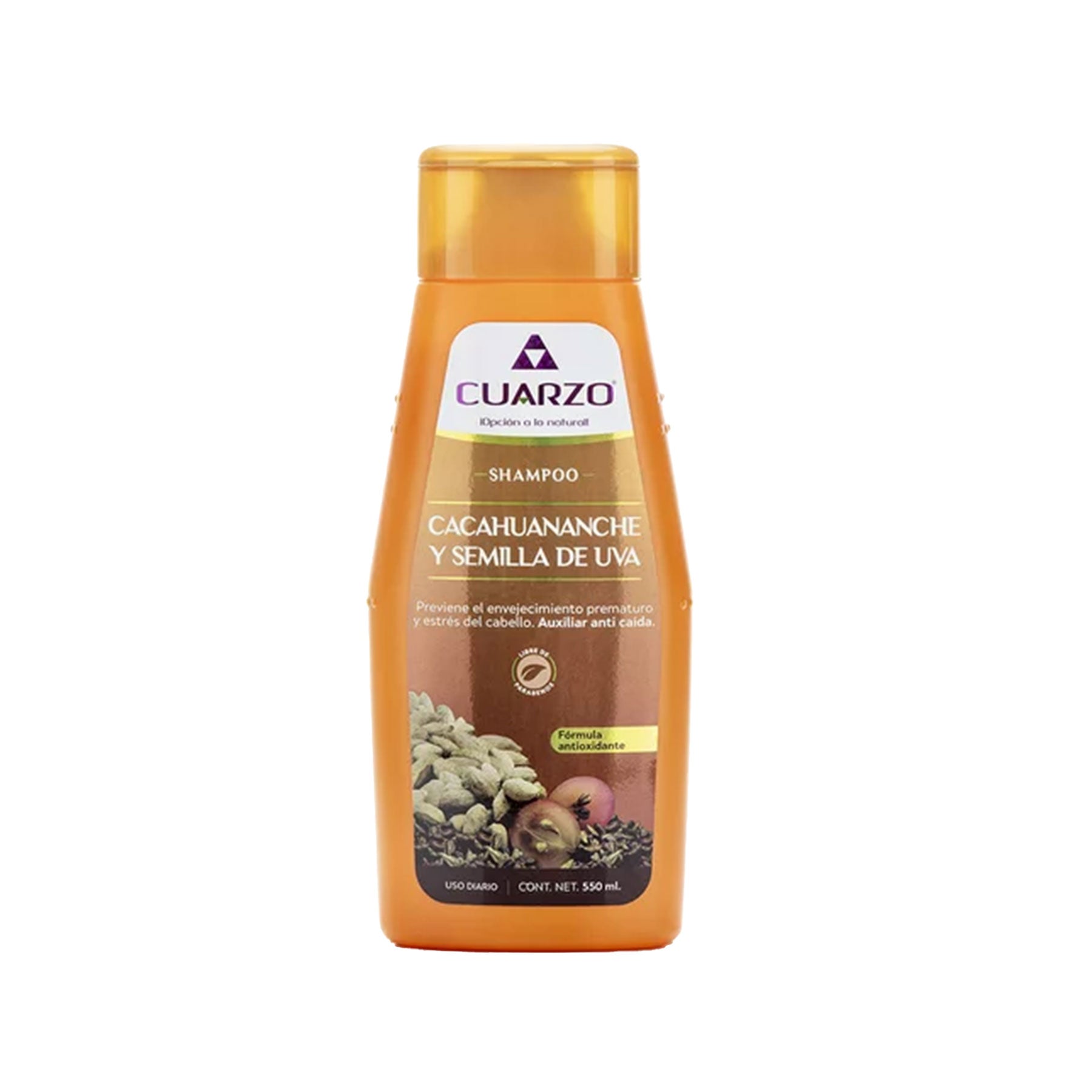 Shampoo Cacahuananche con Uva Cuarzo 550 ml