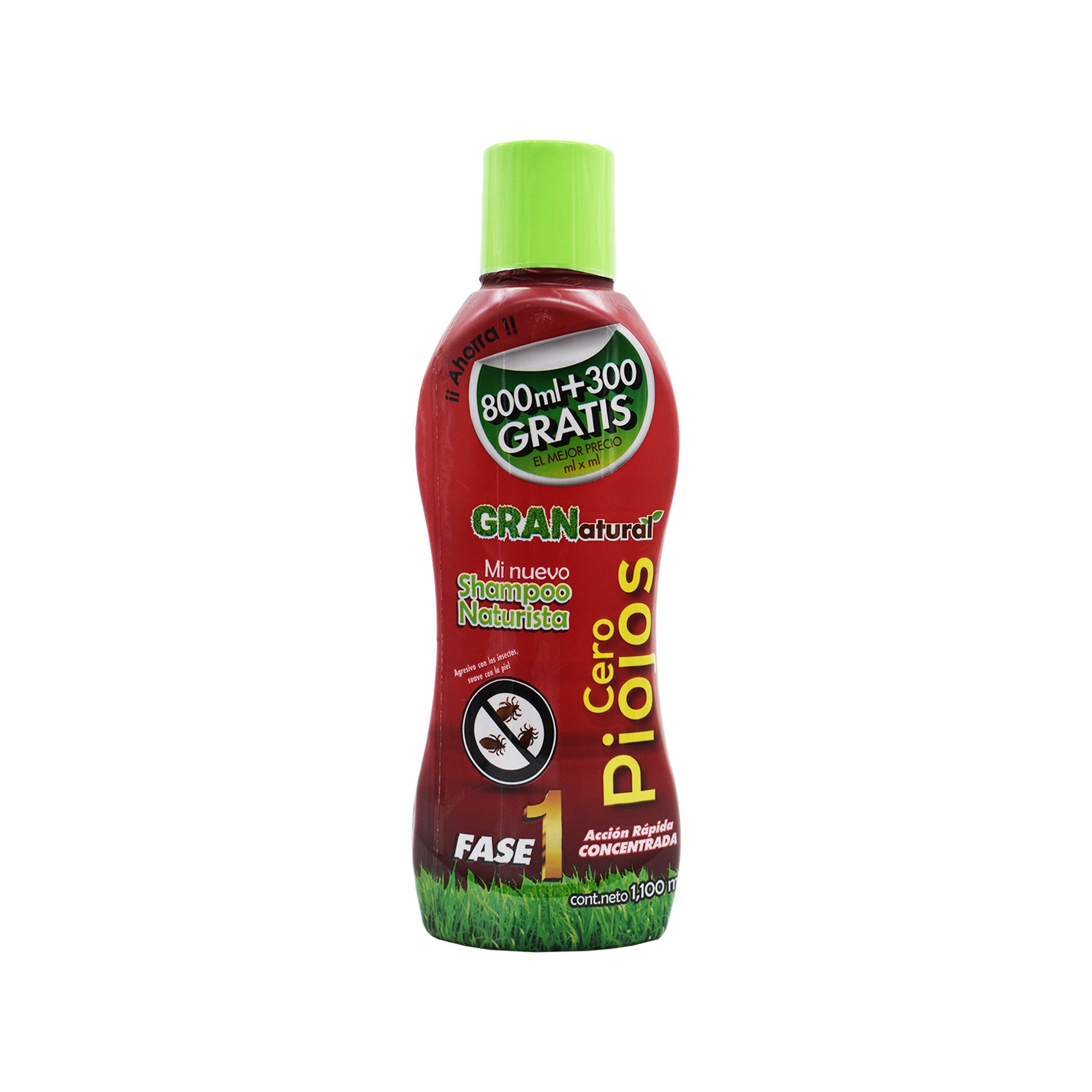Shampoo GRANatural Cero Piojos Núcleo Natural 1100 ml