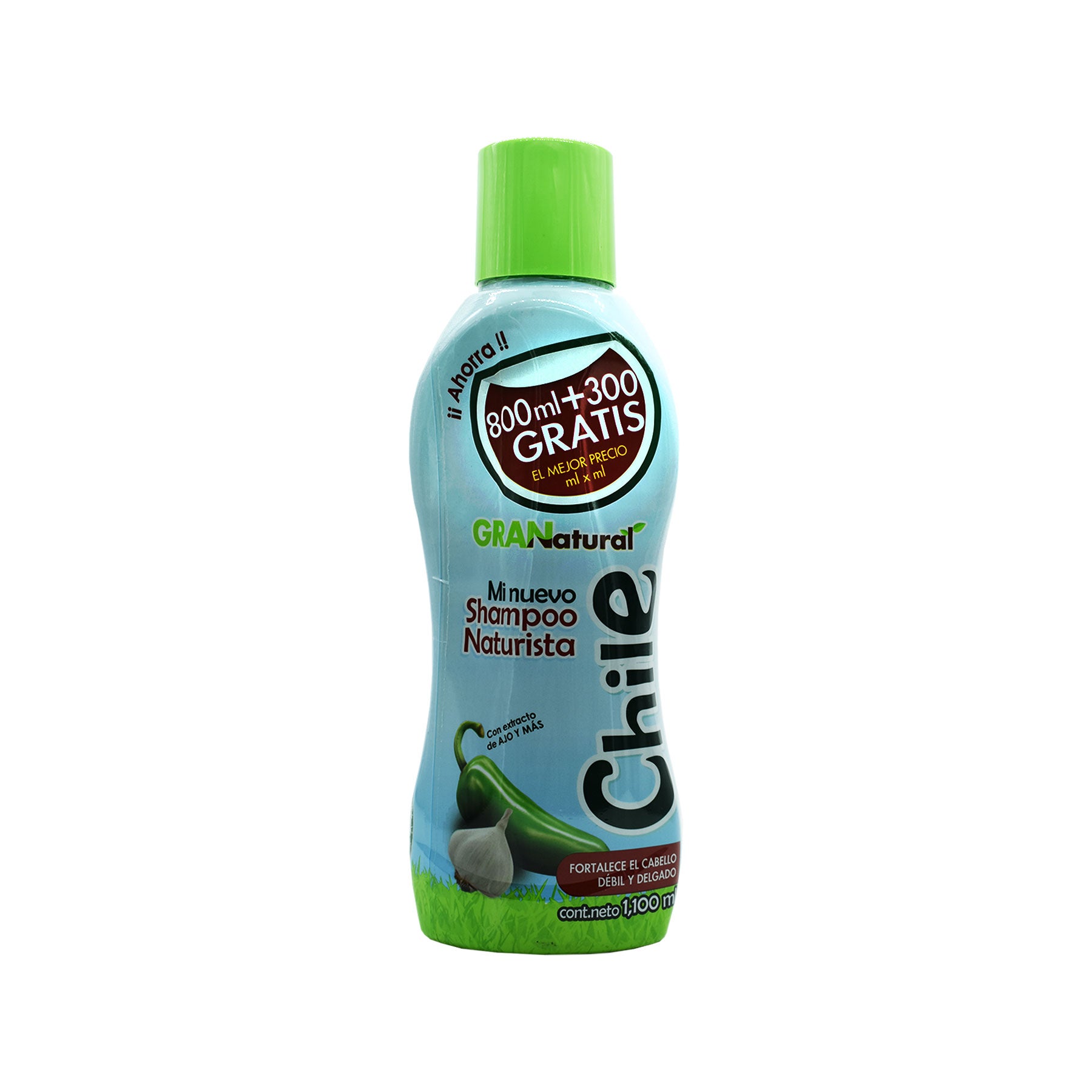 Shampoo GRANatural Chile con Ajo Núcleo Natural 1100 ml