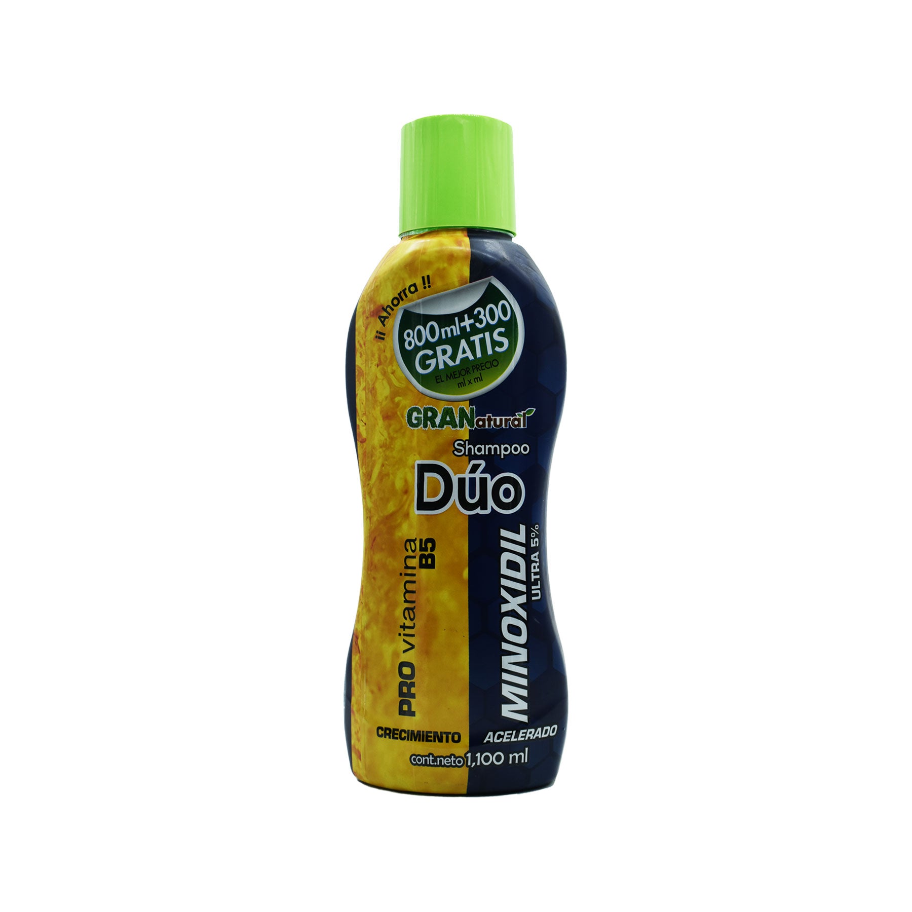 Shampoo GRANatural Minoxidil Duo Núcleo Natural 1.1 L
