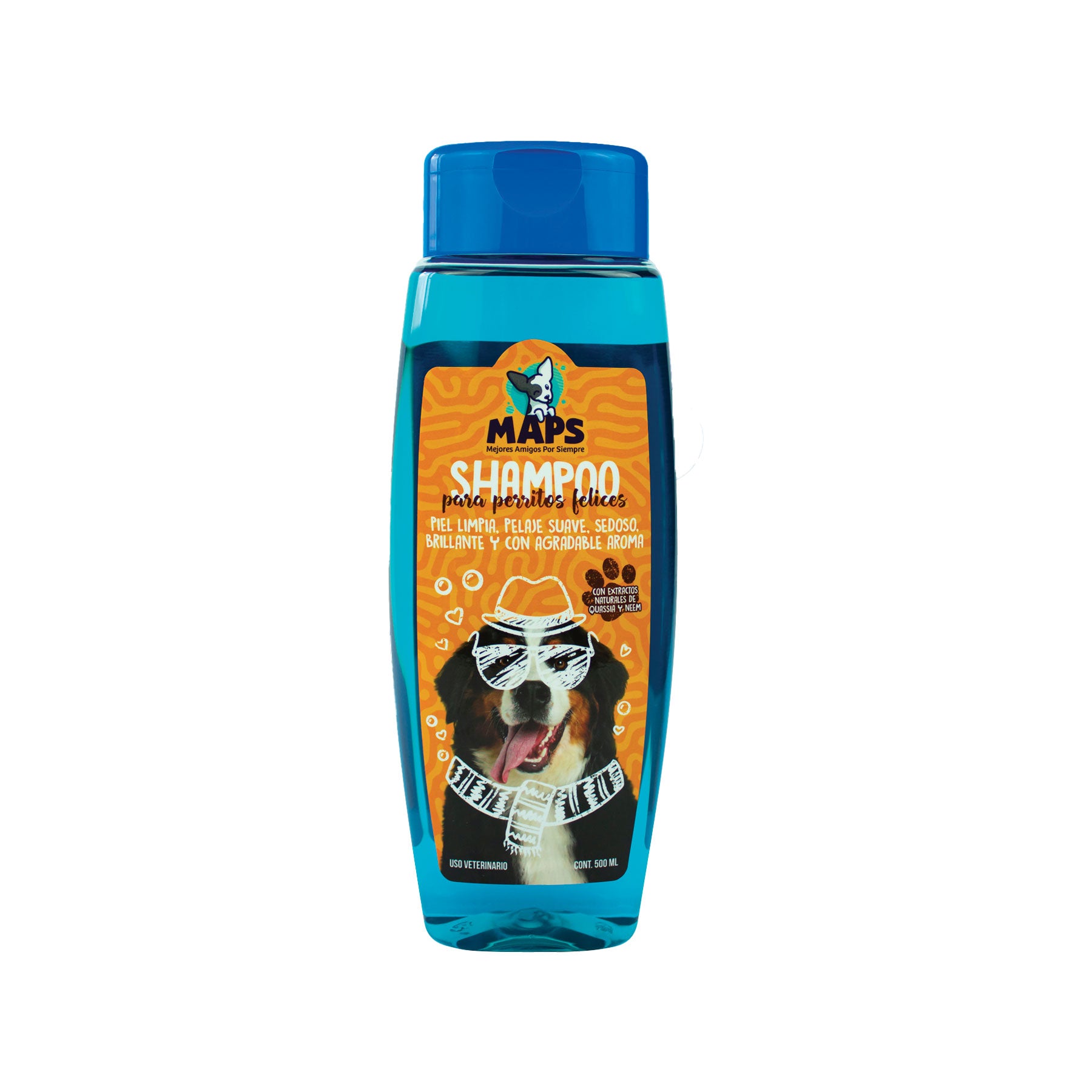 Shampoo MAPS Para Perritos Felices Cuarzo 500 ml