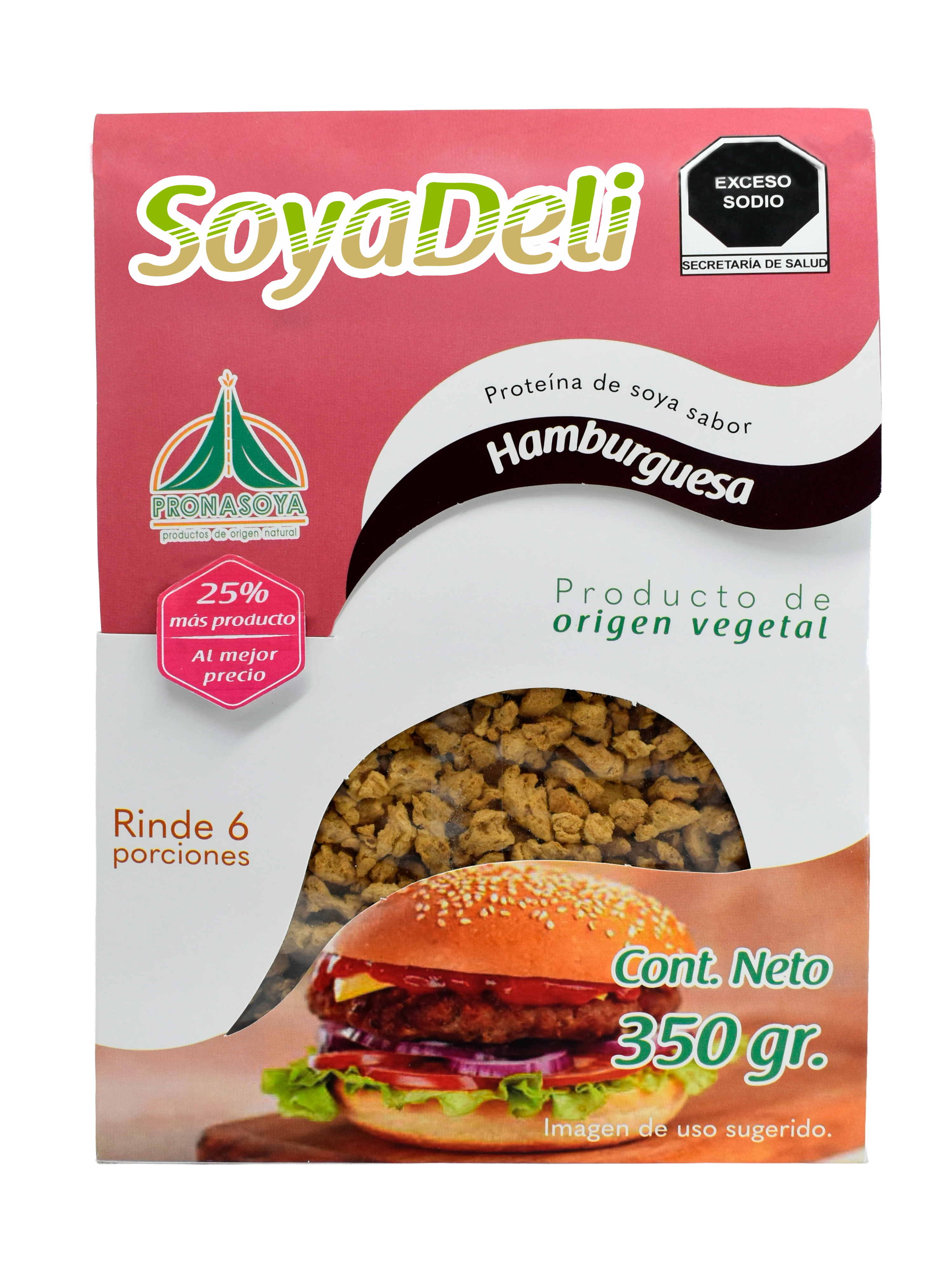 Súper Promo Fan Soyadeli Hamburguesa 350 gr X3