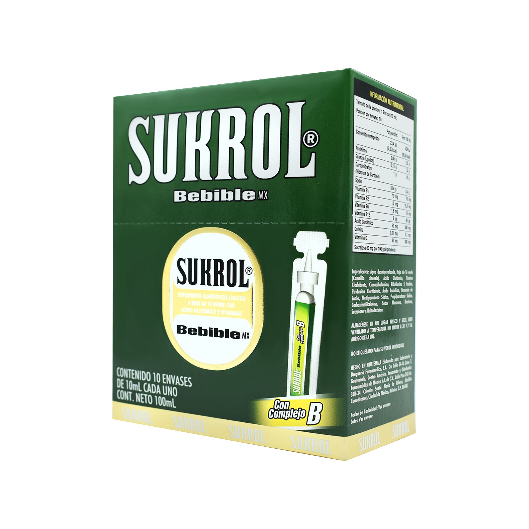 Sukrol Bebible Farmamedica (Caja con 10 shots)
