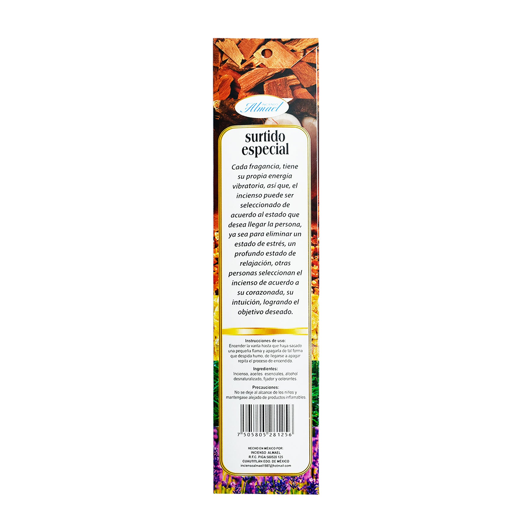 5 Pack Relax Surtido Especial Incienso Almael 20 varitas