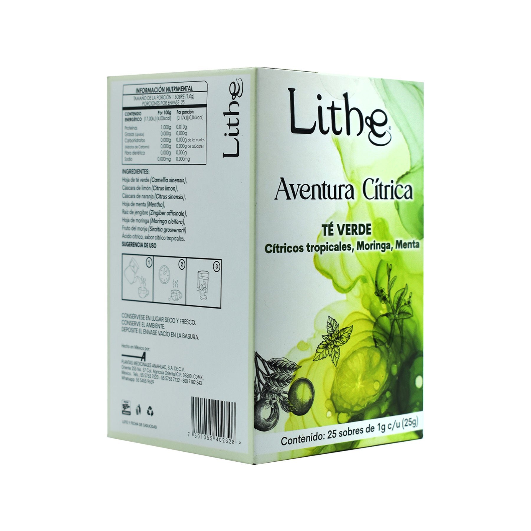 Té Aventura Cítrica Lithe 25 sobres